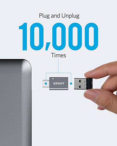 Detalle 2 de Anker USB-C to USB-A Adapter (2 Pack): Slim, Durable USB 3.0 Female Expansion