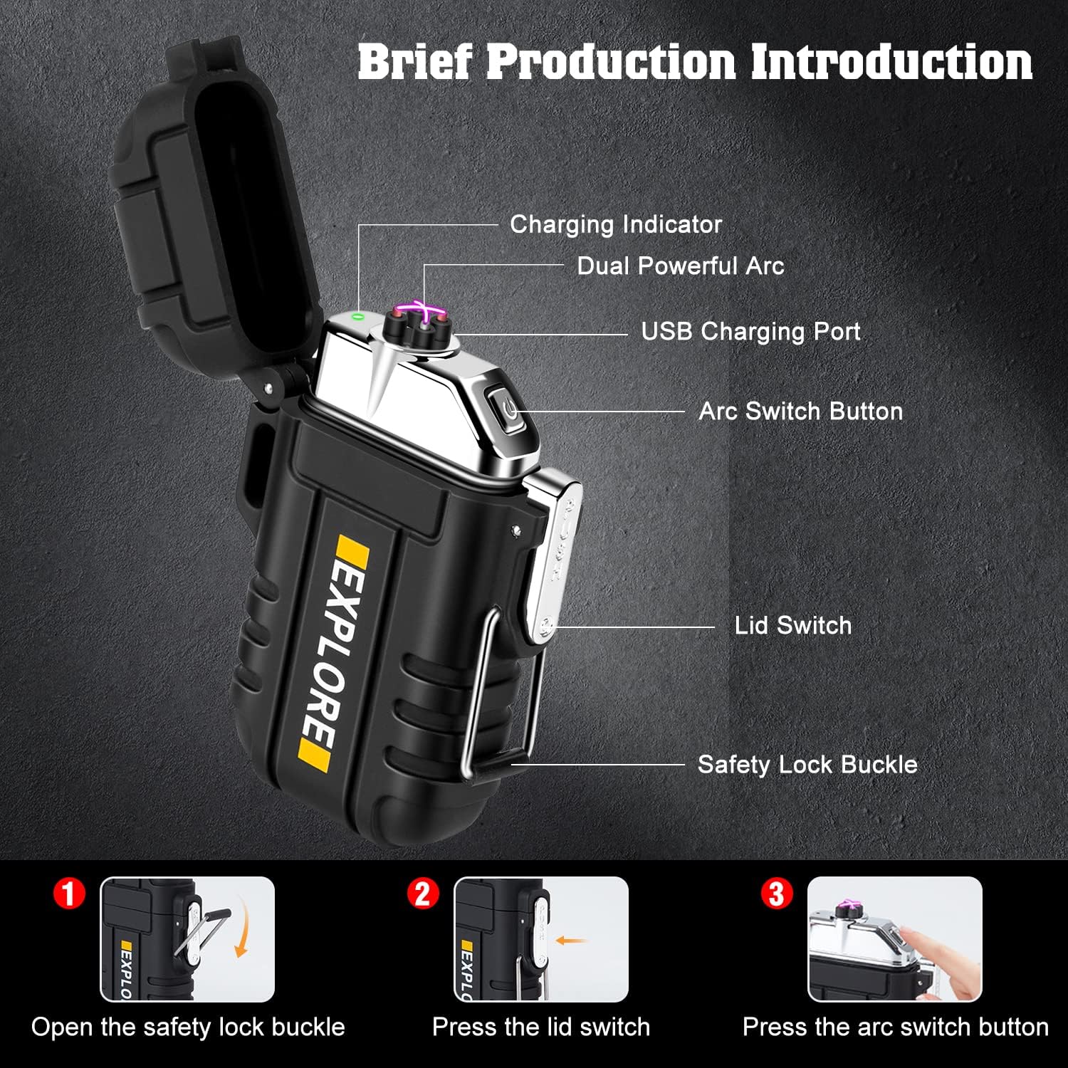Thumbnail 6 de Electric plasma lighter USB recharge