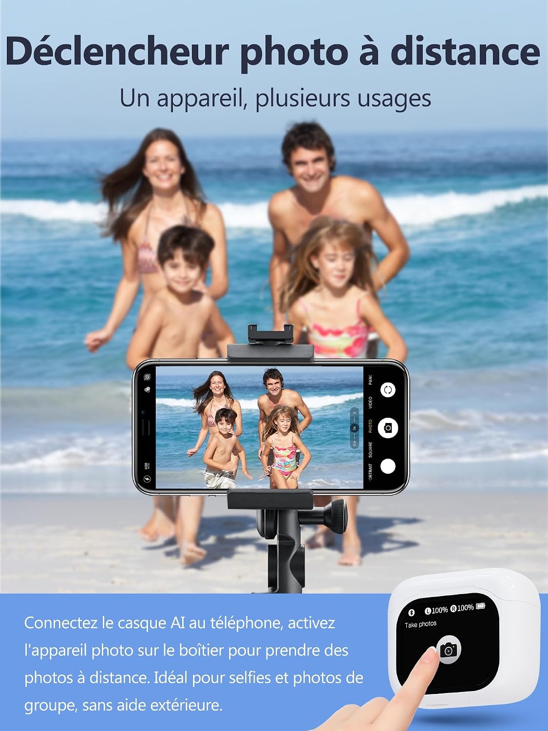 Thumbnail 3 de UWALK JM19 vertaal-oordopjes met touchscreen, 156 talen en 7 vertaalmodi