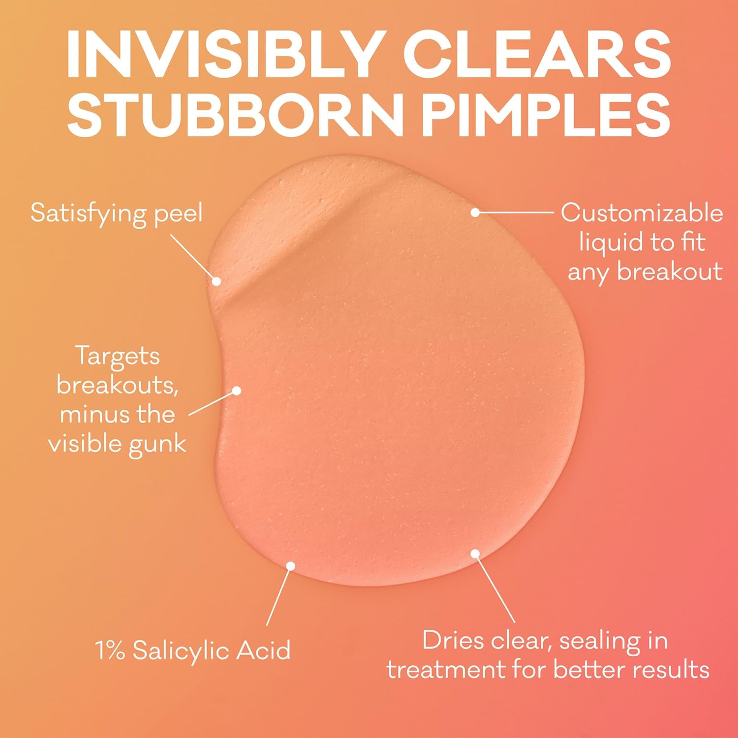 Thumbnail 6 de Bioré Paint & Peel Liquid Pimple Patch with 1% Salicylic Acid (Up to 100 Uses), .5 Oz