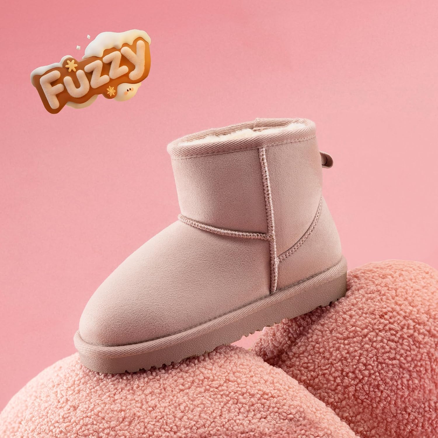 Detalle de DREAM PAIRS Kids' Winter Boots with Faux Fur