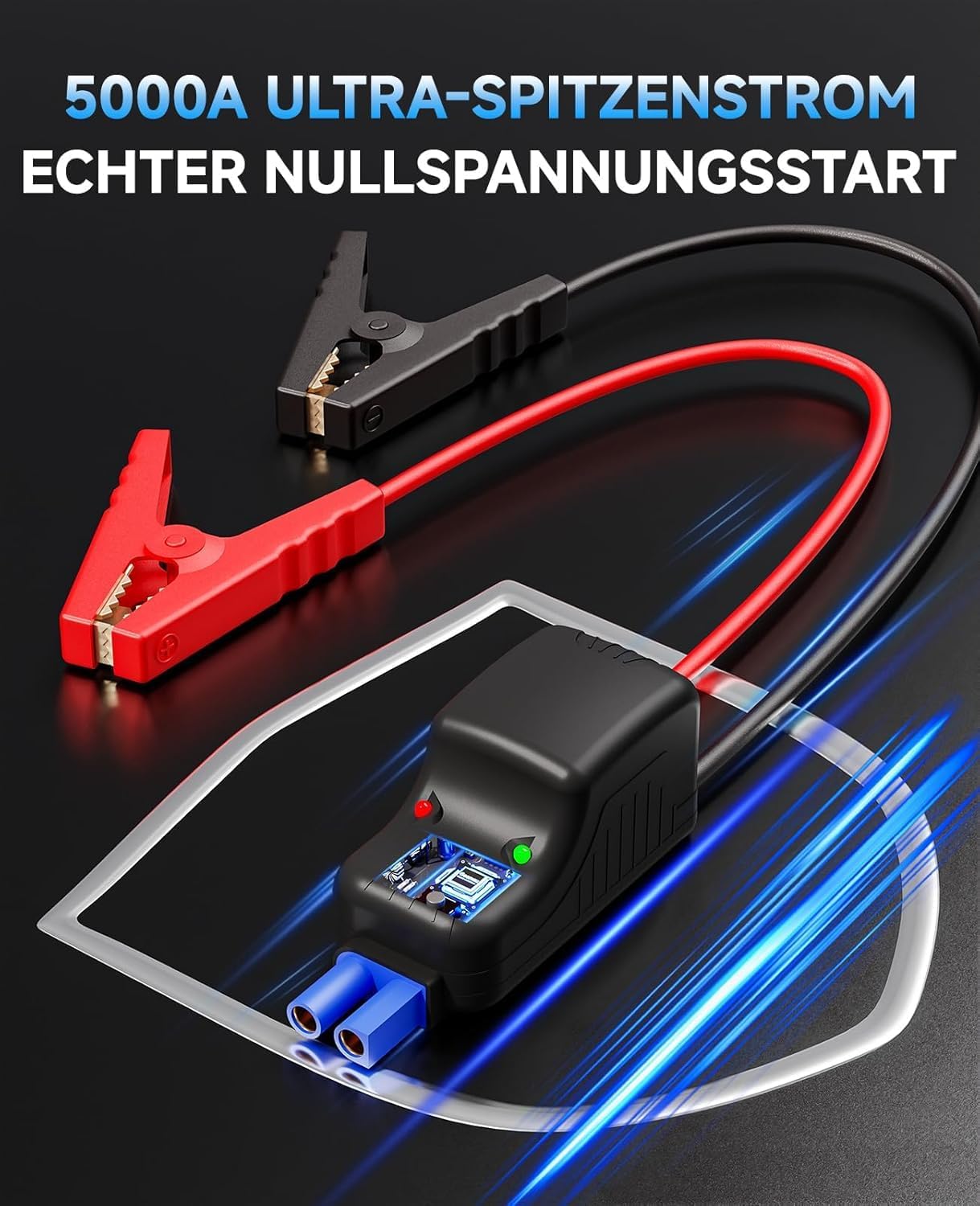 Thumbnail 5 de Upgrade Starthilfe Powerbank für PKW mit Kompressor (150 PSI) und 5000A Jumpstarter – 12V Starterhilfe & Reifenfüller