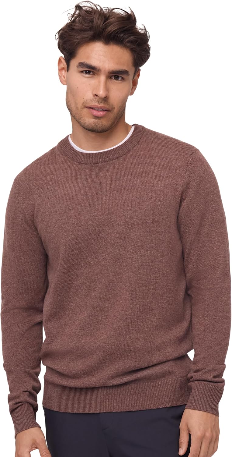 Detalle de DANISH ENDURANCE Maglioncino da Uomo a Maniche Lunghe in Mistura Lana Merino e Cashmere