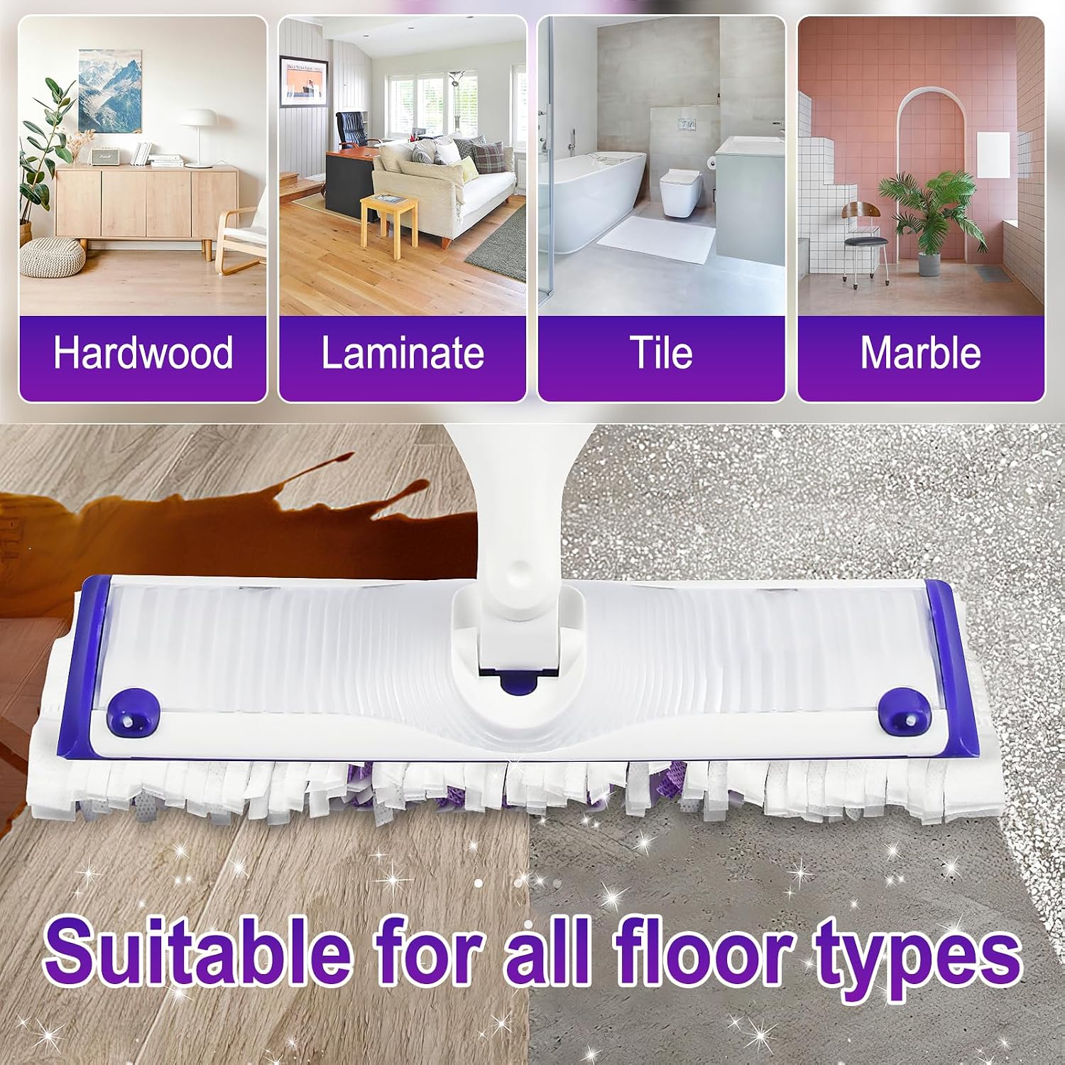 Thumbnail 6 de Cafonil 40-Pack Disposable Power Mop Pads for Swiffer Power Mop