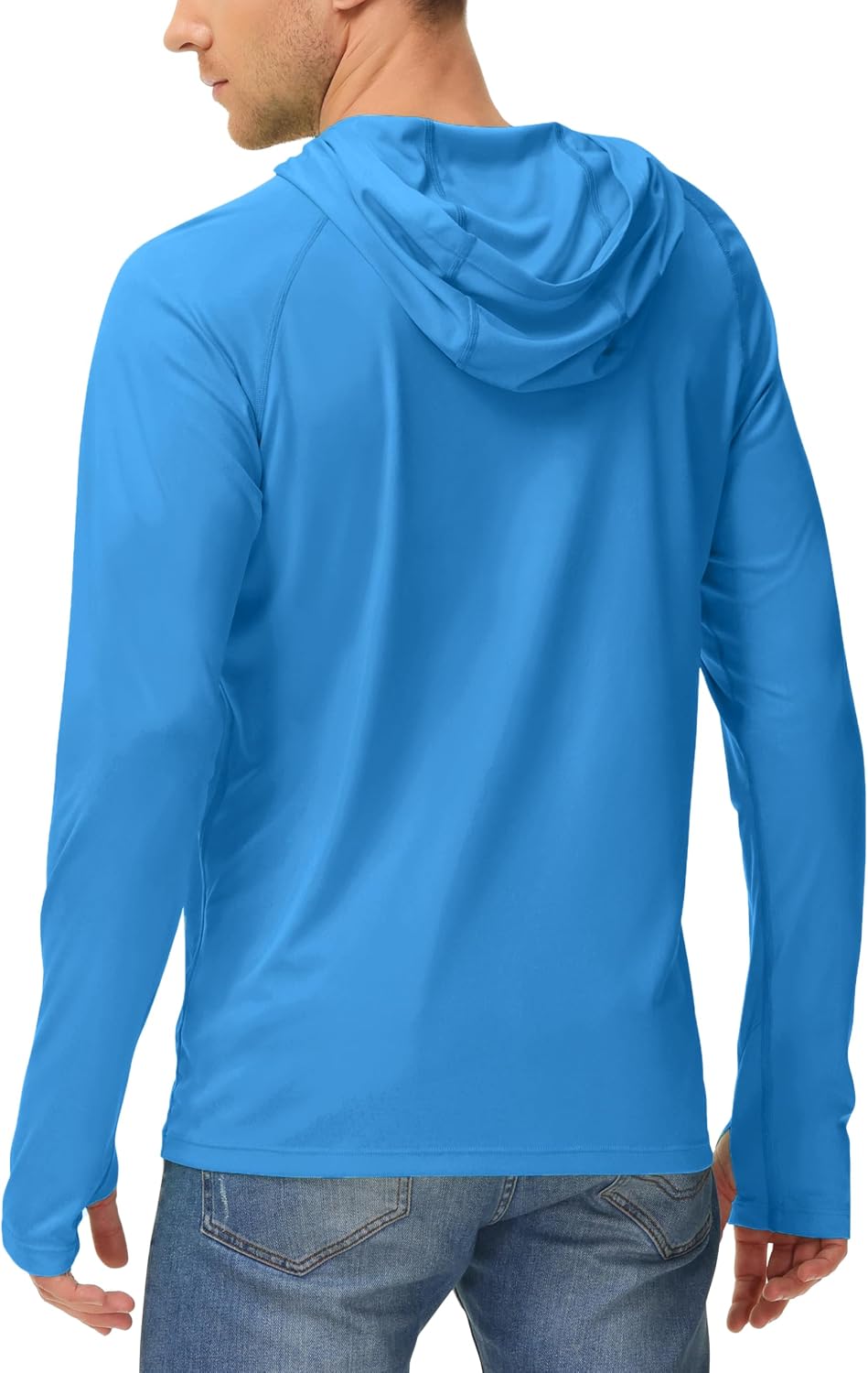 Detalle 2 de isnowood Sun Shirt UPF 50+ Men's Long Sleeve Fishing Shirt with UV Protection Hoodie