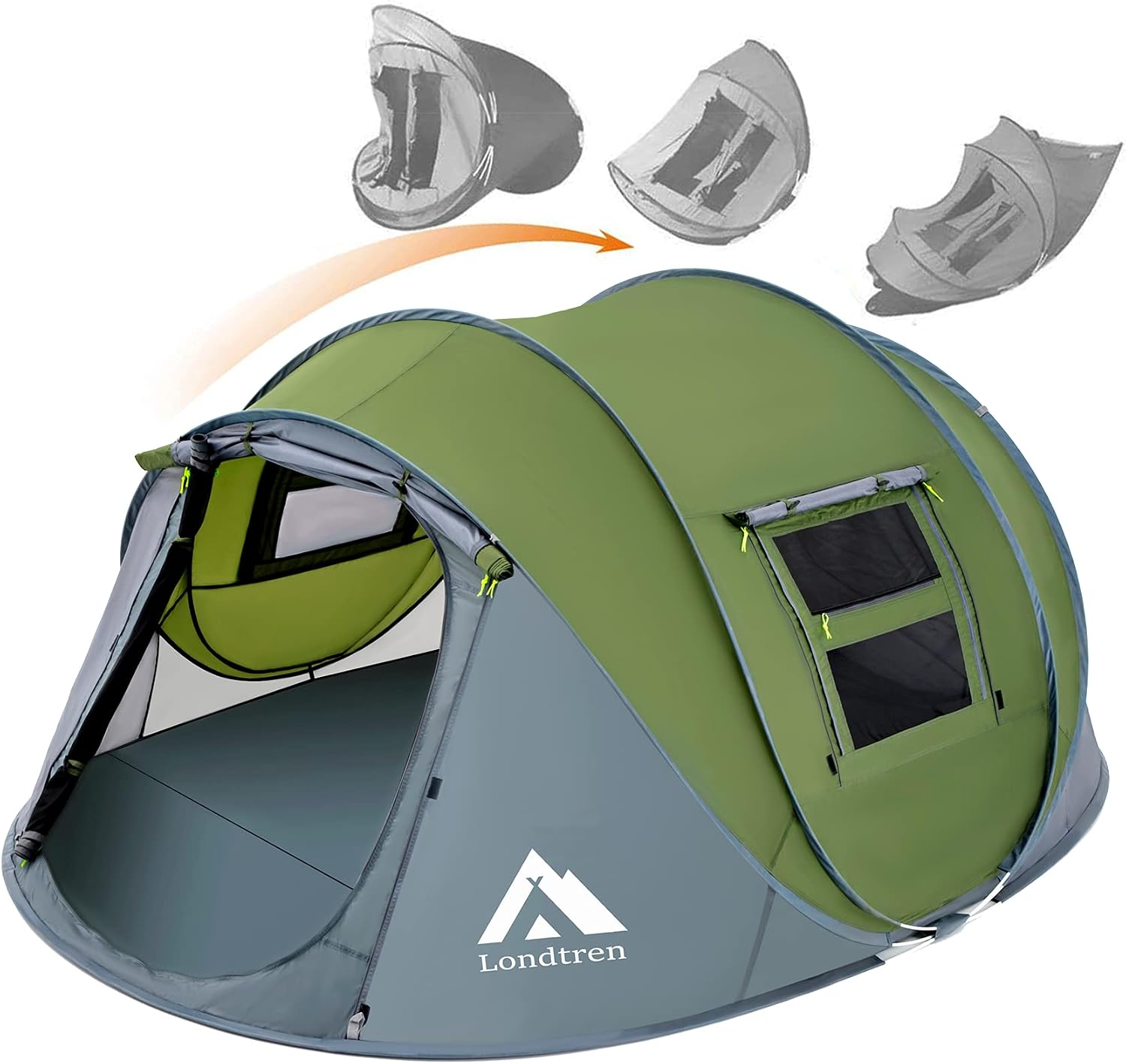 Detalle de Londtren GETIEN-Y-0307-41 Pop-Up Tent, 4-Person, 2 Doors