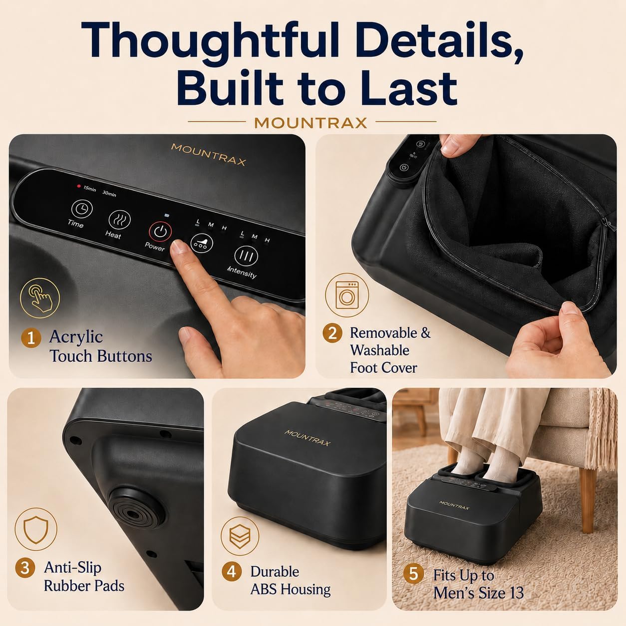 Thumbnail 6 de MOUNTRAX Foot Massager Machine for Plantar Fasciitis 🦶