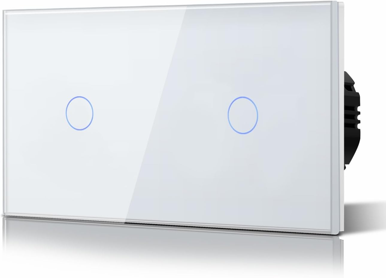 Imagen de BSEED Doppelt Touch Lichtschalter 1-Fach 1-Wege Glasscheibe en OfertitasTOP