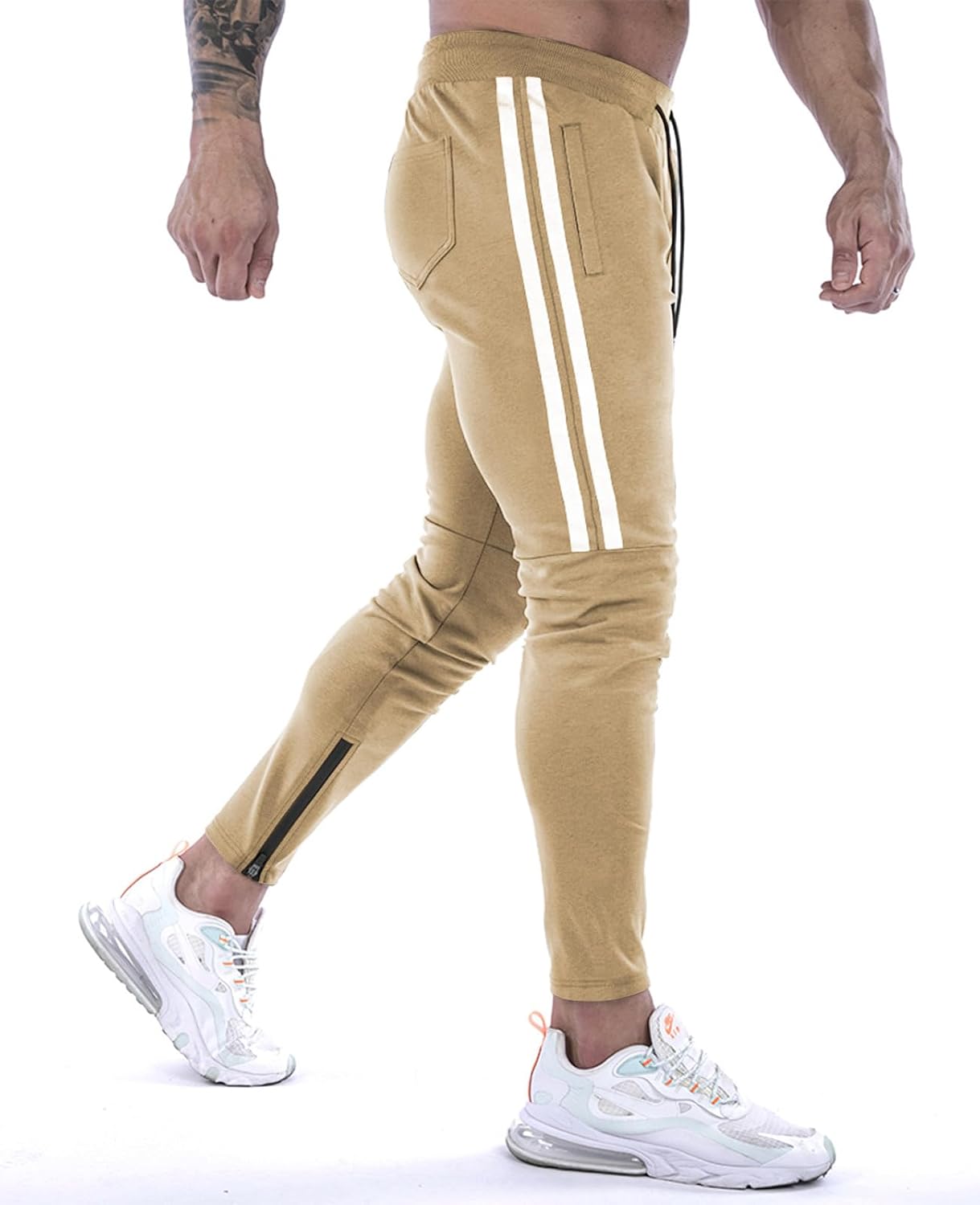 Detalle 2 de Suwangi Pantaloni Tuta Uomo Slim Fit Palestra