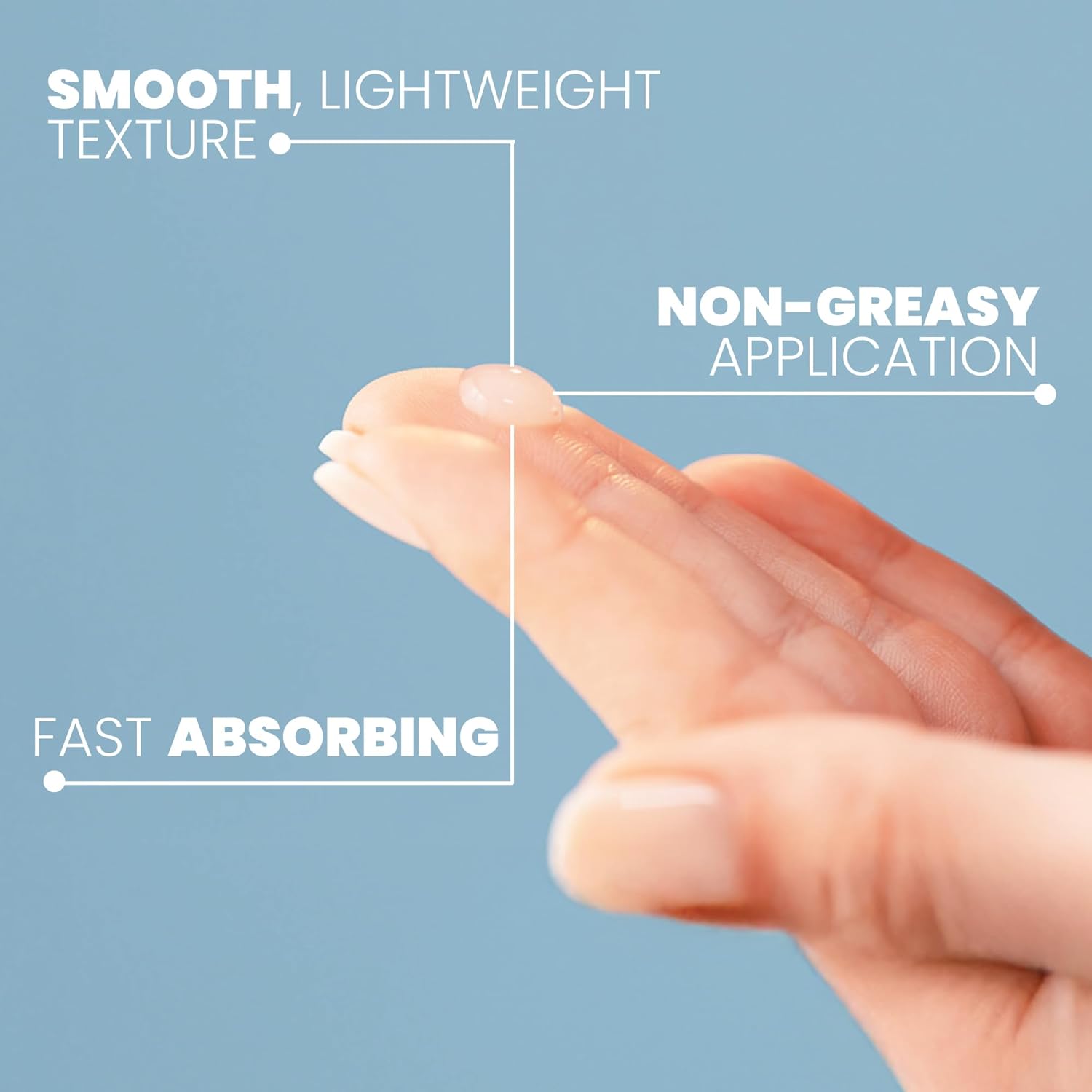 Detalle de Retinol Serum for Face with Hyaluronic Acid – Lightweight Night Serum for Smoother, Radiant-Looking Skin