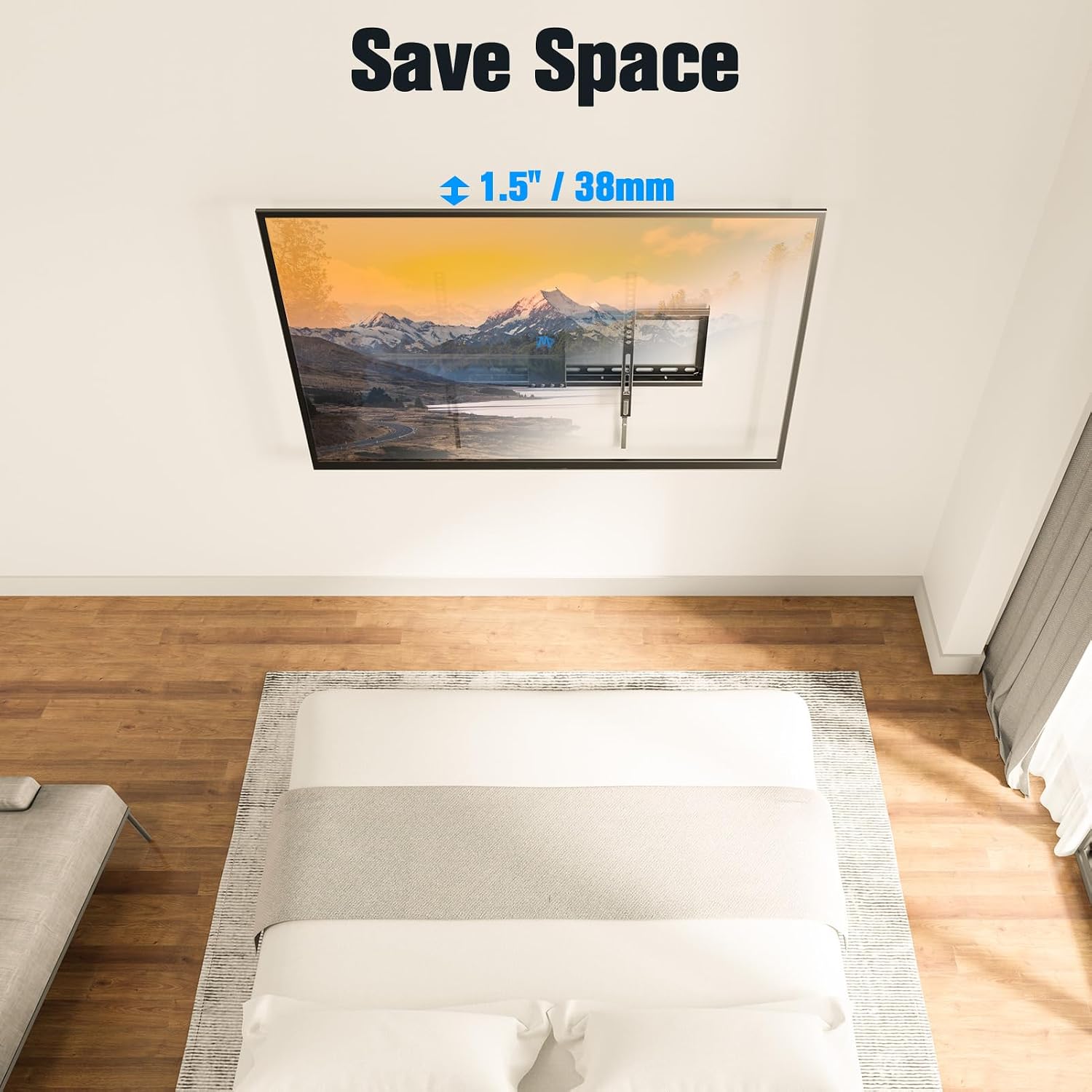 Thumbnail 4 de Mounting Dream MD2268-LK Tilting TV Wall Mount, Low Profile, 8° Tilt