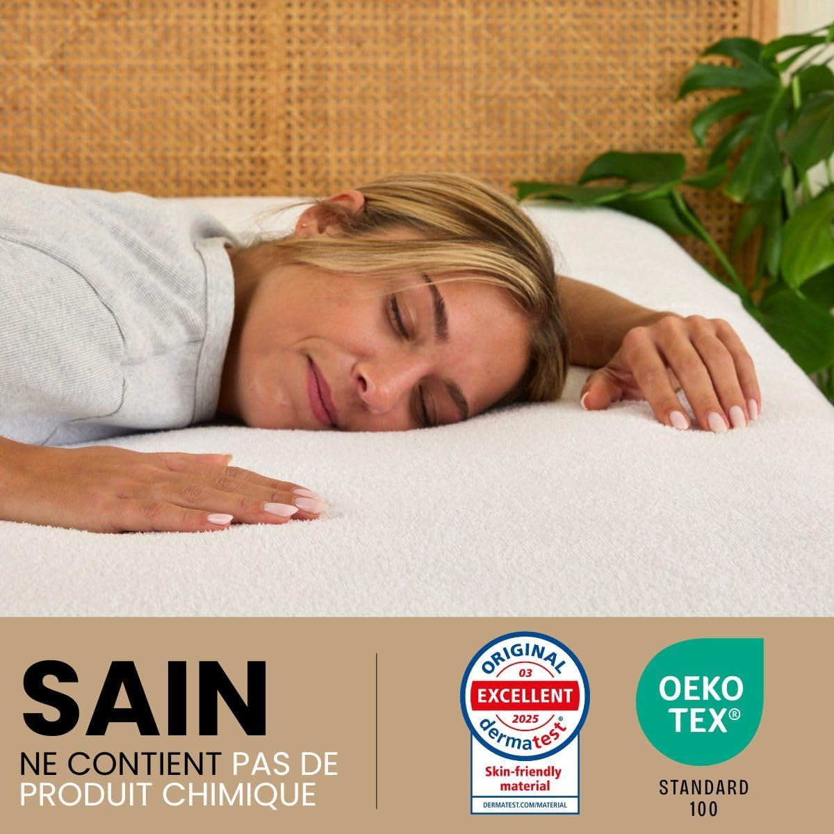 Thumbnail 6 de Dreamway Protege Matelas 180x200 cm – Imperméable, Respirant et Silencieux