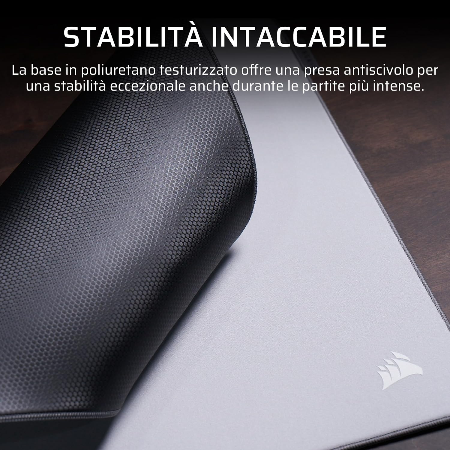 Thumbnail 2 de Corsair MM PRO Control Cloth Medium: tappetino da gioco in tessuto grigio, 4 mm di spessore