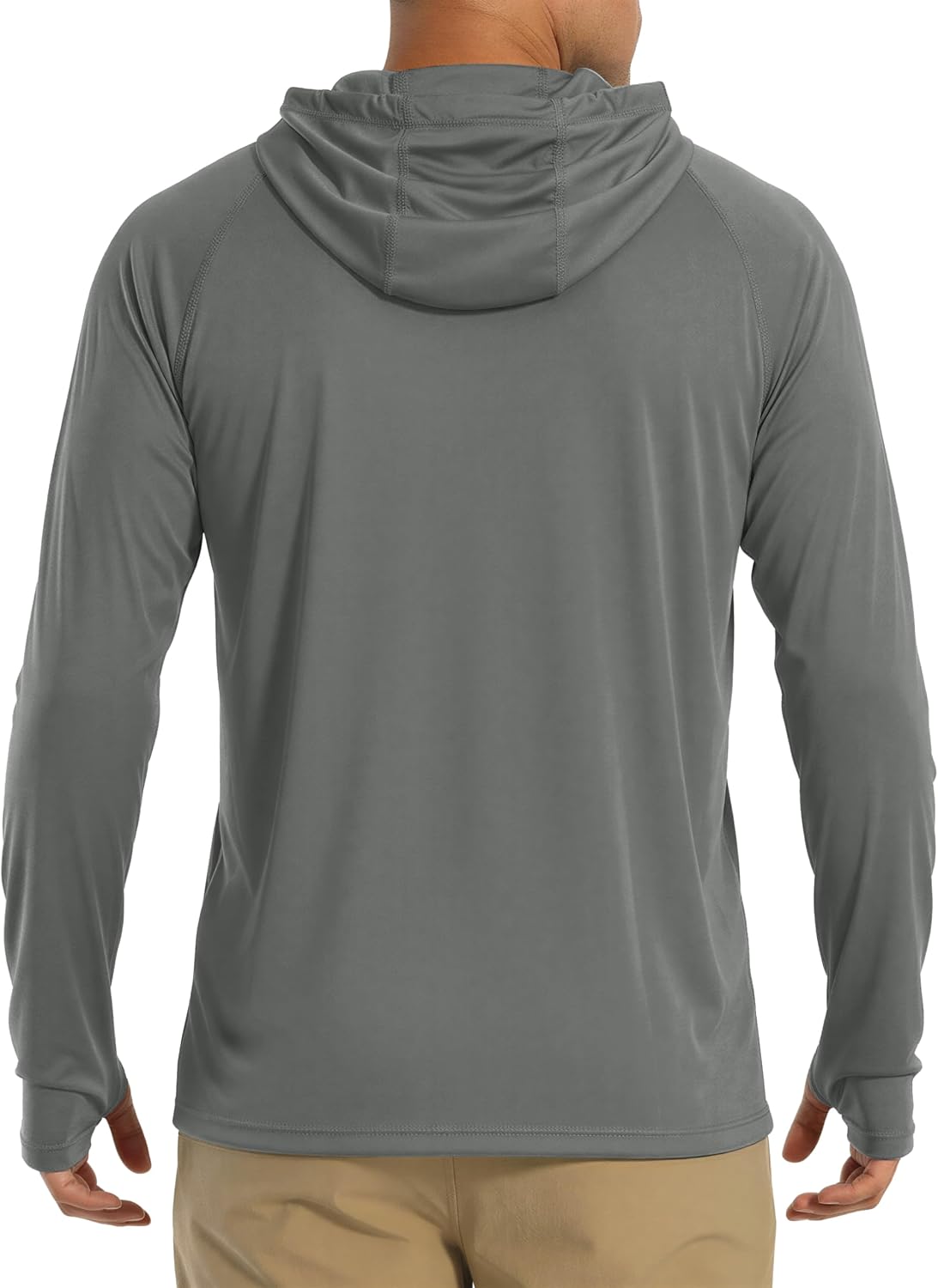 Detalle 2 de MAGCOMSEN Men's Hooded UPF 50+ Sun Protection T Shirts Long Sleeve – Lightweight, Quick-Dry Rash Guard