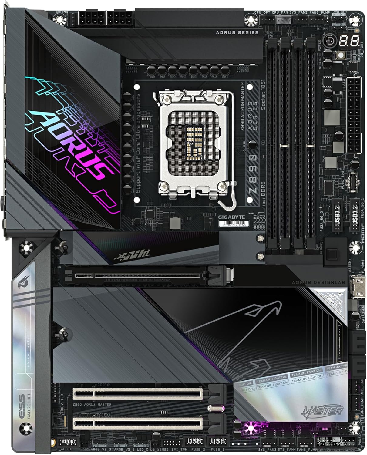 Thumbnail 1 de GIGABYTE Z890 AORUS MASTER scheda madre con Wi‑Fi 7, LAN 10GbE e Thunderbolt 4