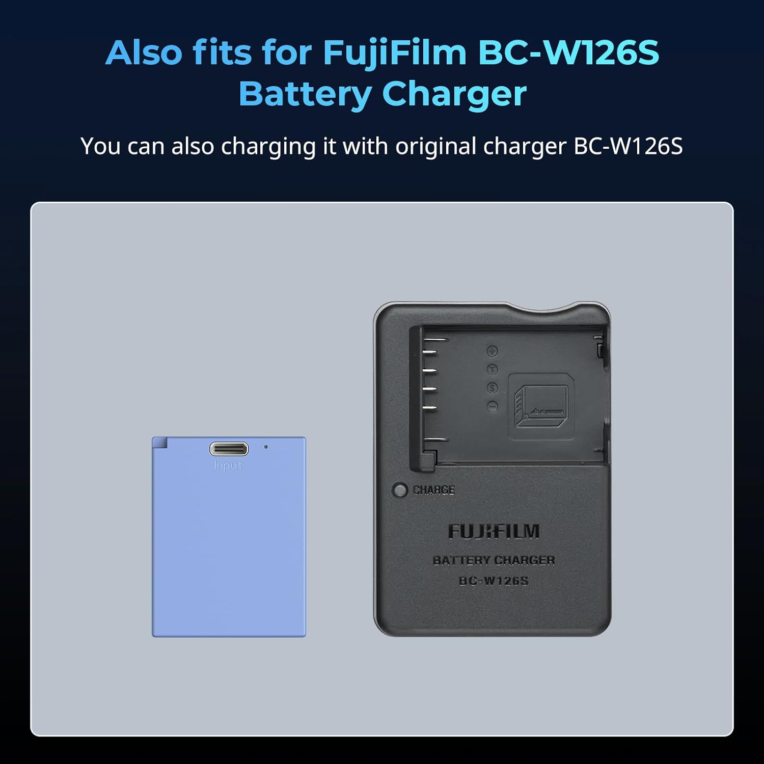 Thumbnail 5 de SmallRig NP-W126S 1050 mAh USB-C pour Fujifilm — Batterie de remplacement rapide et fiable