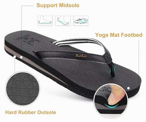 Thumbnail 6 de KuaiLu Women's Arch Support Flip Flops – Cushioned Orthotic Sandals for All-Day Comfort