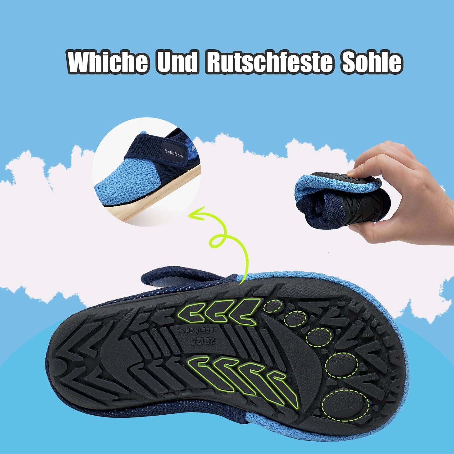 Thumbnail 3 de IceUnicorn Hausschuhe Kinder – Atmungsaktive, rutschfeste Kleinkind-Slippers