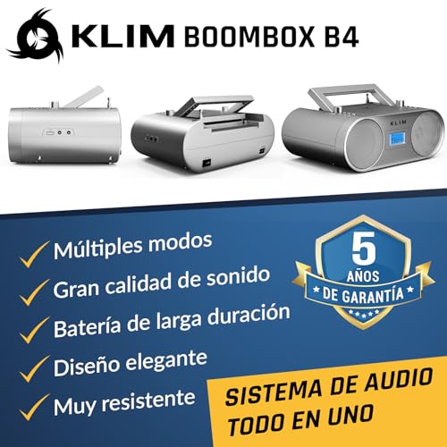 Detalle 2 de KLIM Boombox B4 poste radio CD portable