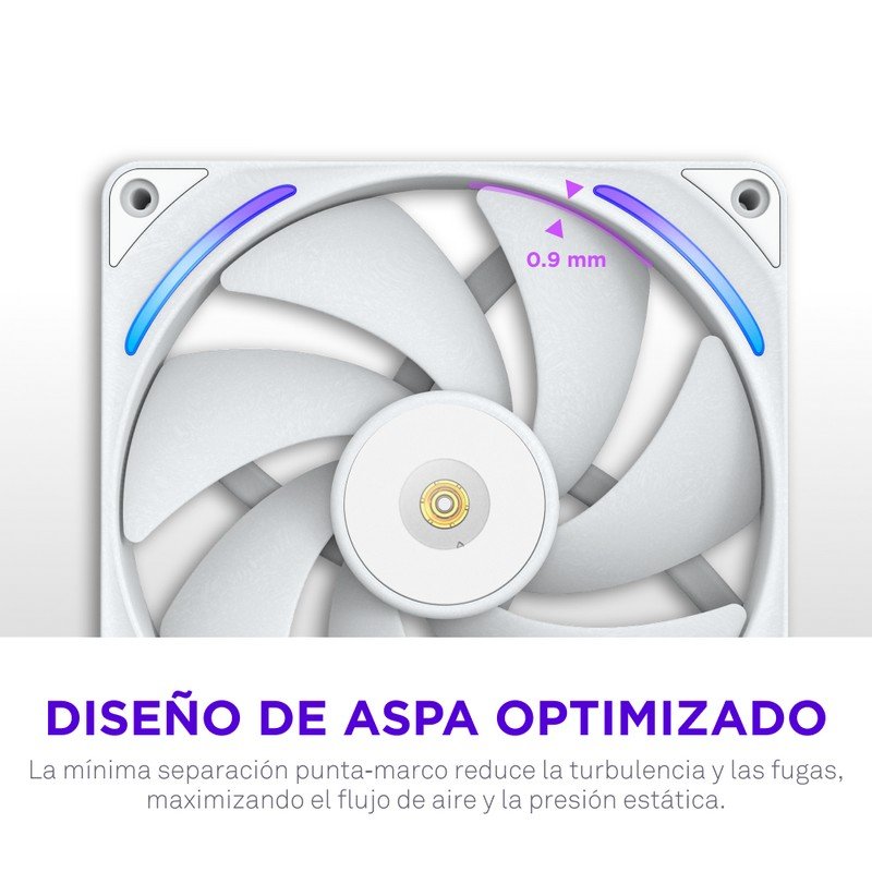 Thumbnail 2 de NZXT F140X 140 mm RGB PWM – Ventilador suplementario para rendimiento y estilo