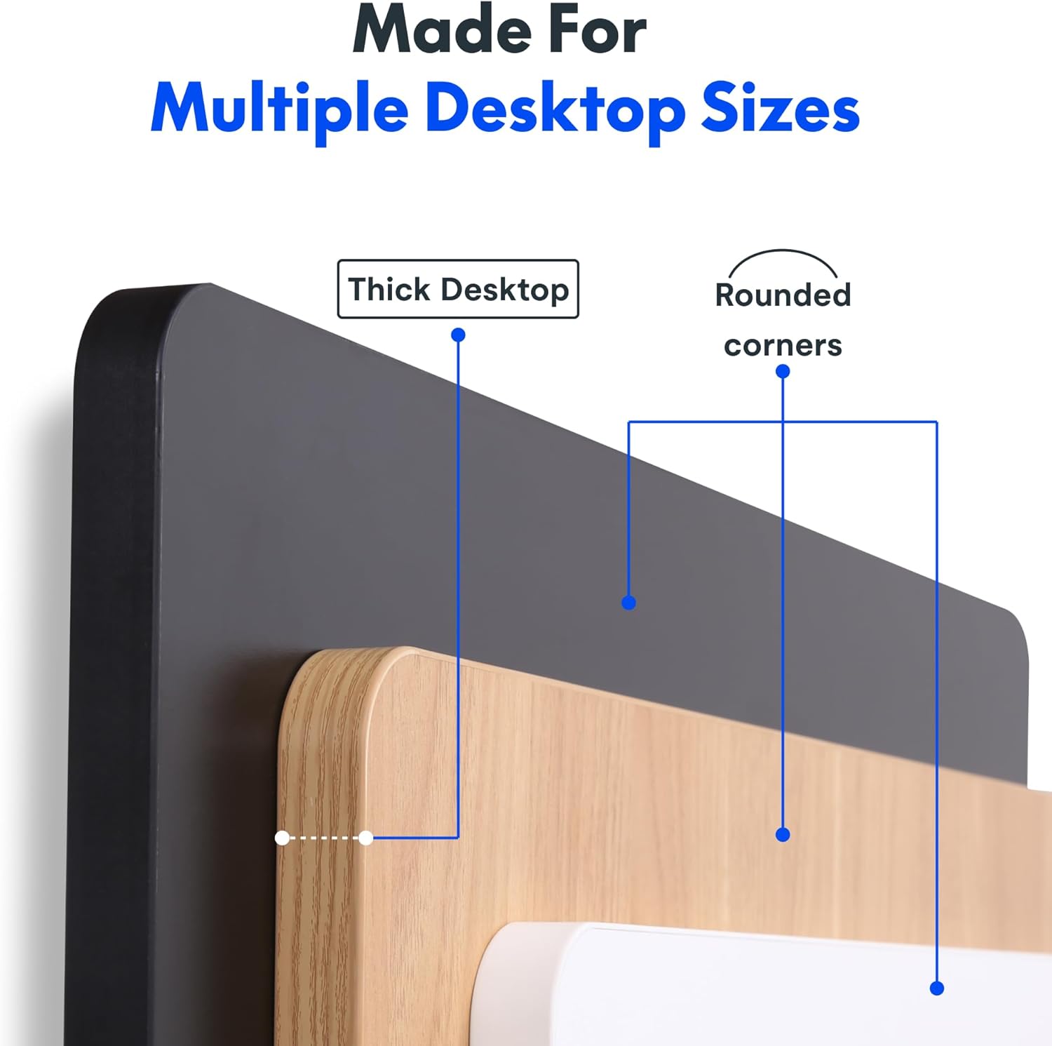 Thumbnail 4 de FLEXISPOT One Piece Electric Standing Desk (100 x 60 cm) with Memory Smart Panel – UK