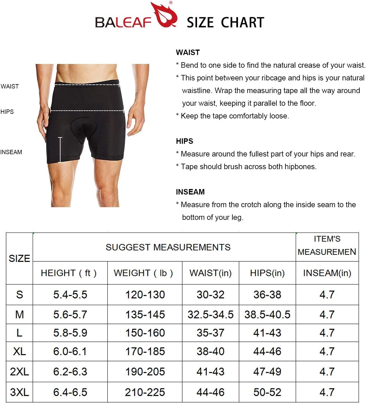Thumbnail 1 de baleaf Cycling Shorts 4.7" padded