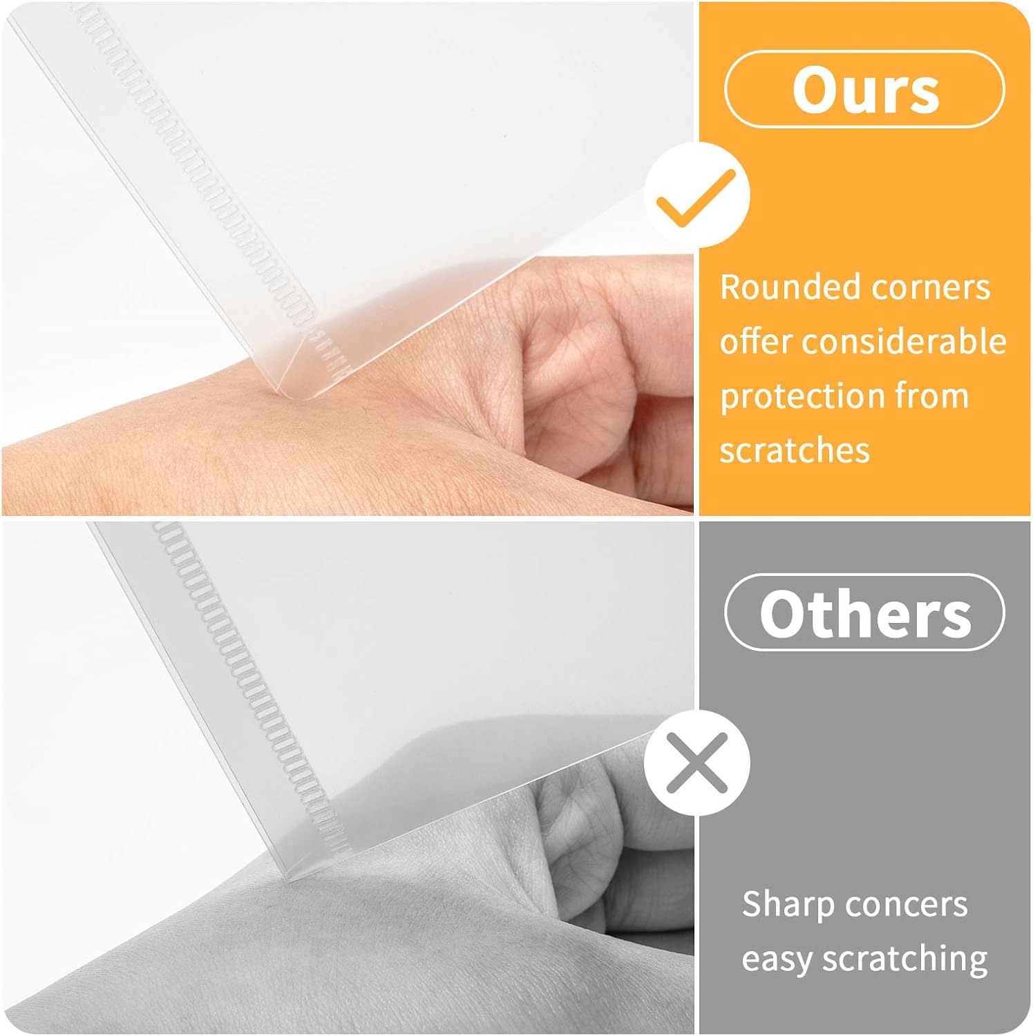 Thumbnail 3 de Umriox Clear Plastic Wallets – 20 Pack A4 Plastic Folders with Snap Closure and Label Pockets