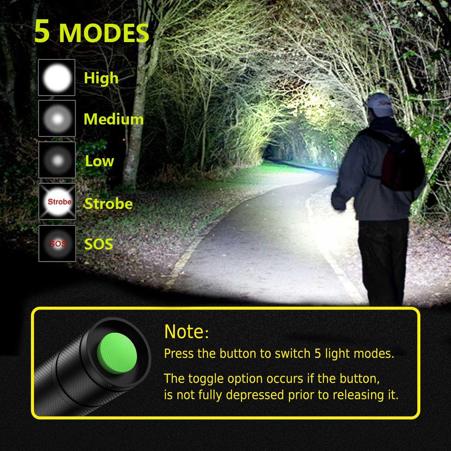 Thumbnail 1 de LED Flashlight XML T6