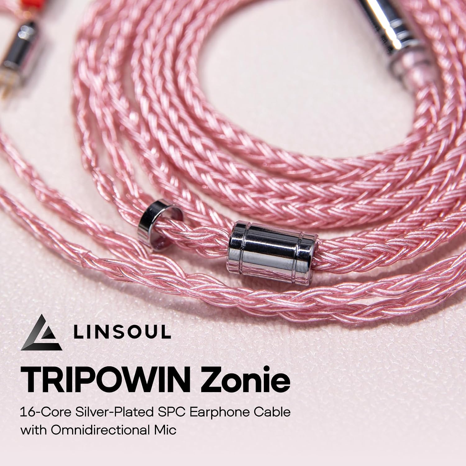 Thumbnail 1 de Tripowin Zonie IEM: cavo 16 core placcato argento SPC (2pin 0,78 mm, 3,5 mm) 1,25 m per auricolari in-ear