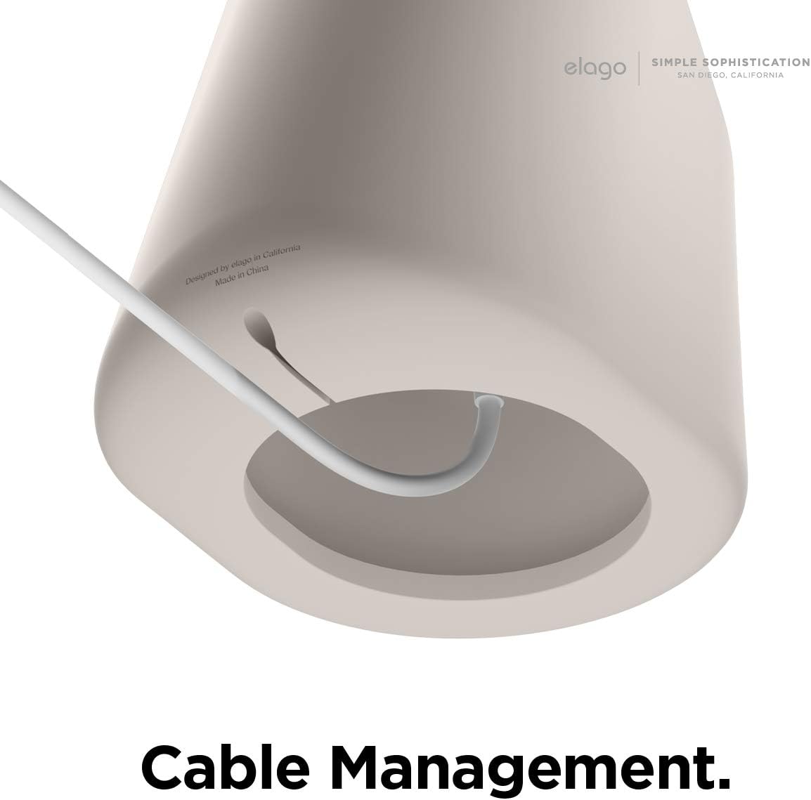 Thumbnail 2 de elago MS1 Supporto di Ricarica Wireless con StandBy per iPhone MagSafe (pietra) – Silicone premium, caricatore non incluso