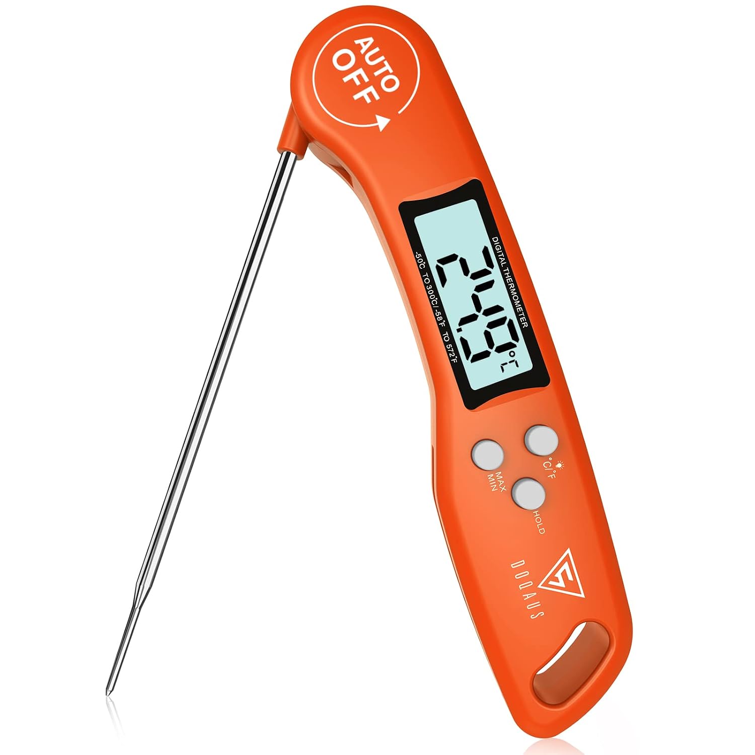 Detalle de DOQAUS CP1 Meat Thermometer, 3-Second Read, Backlit Display, Foldable Probe