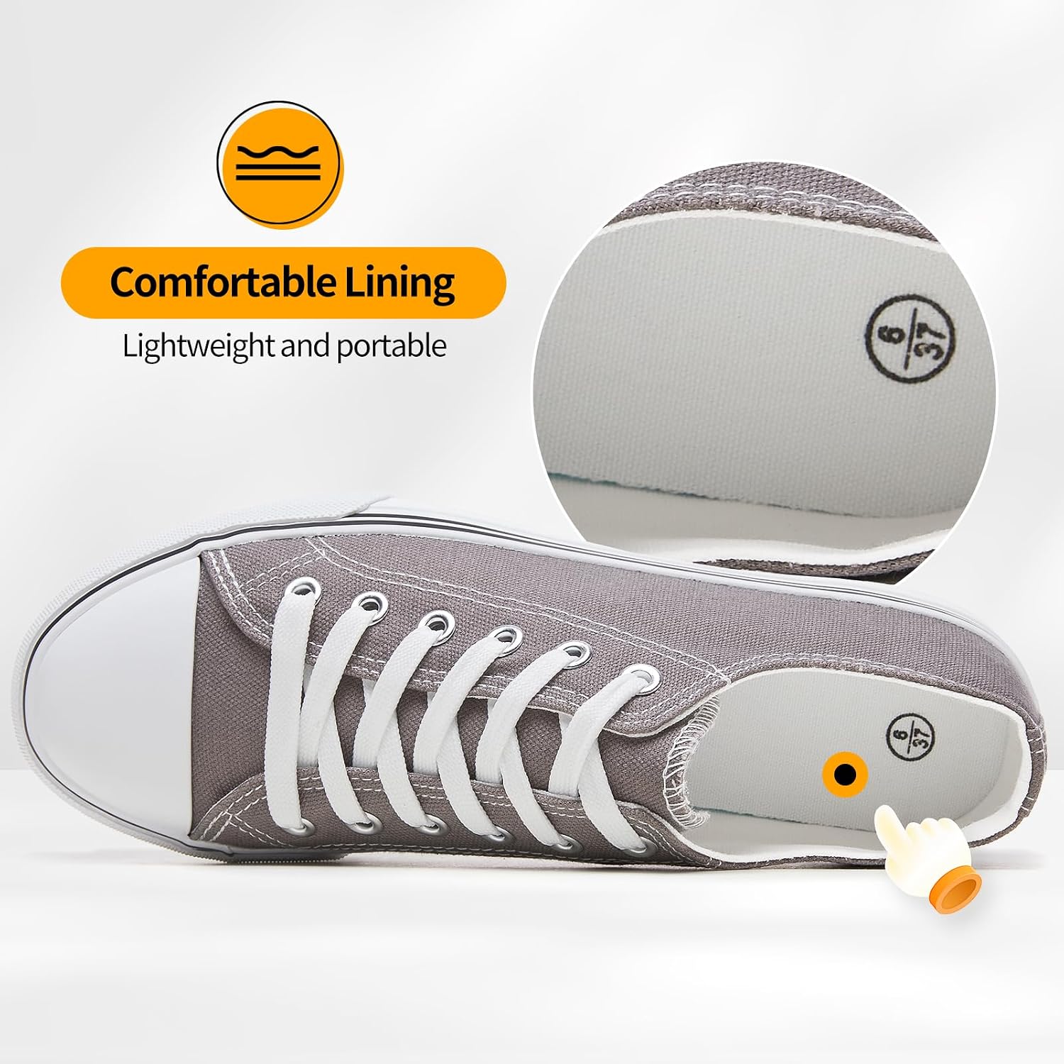 Thumbnail 4 de ZGR Women's Canvas Sneakers