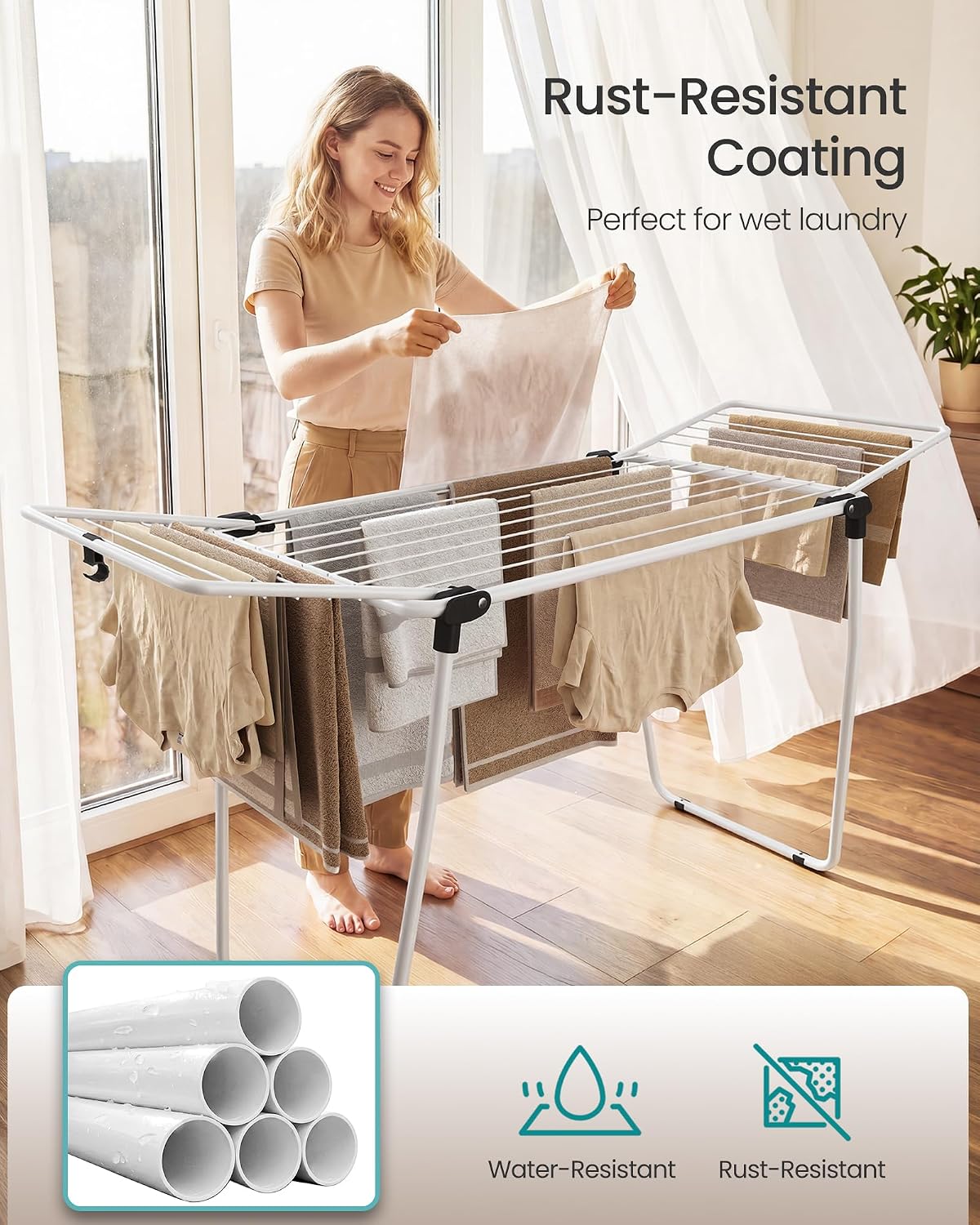 Thumbnail 6 de SONGMICS Clothes Drying Rack ULLR520WK01