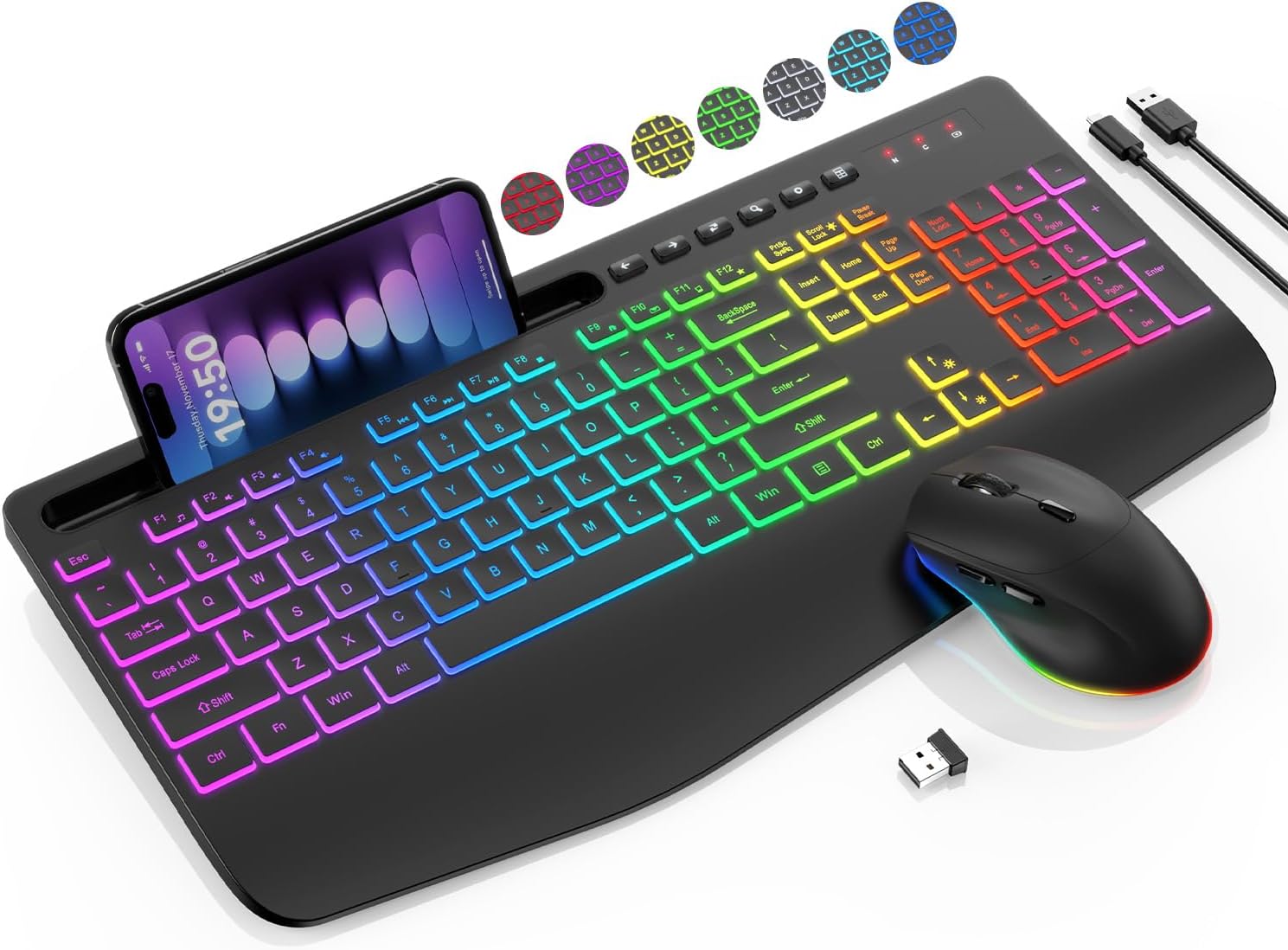 Detalle de Wireless Keyboard and Mouse Combo 2.4G 🖱