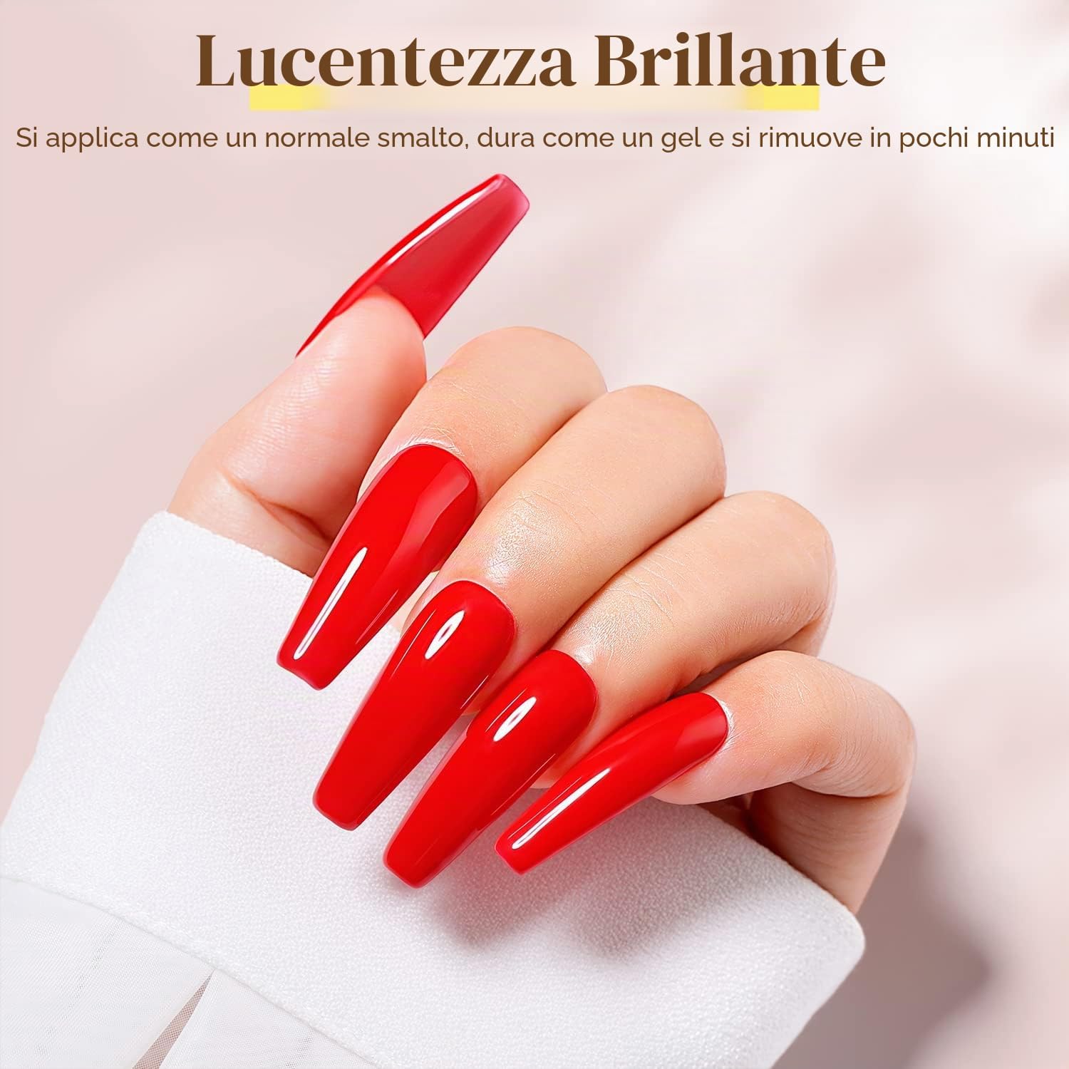Detalle de AIMEILI Base e Top Coat Semipermanente: kit gel UV/LED 10 ml per manicure, senza HEMA