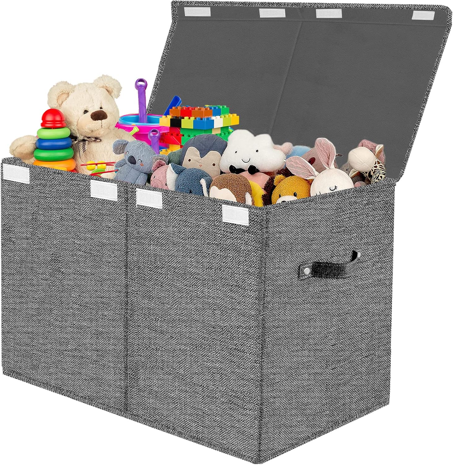 Thumbnail 6 de VERONLY Spielzeugkiste Aufbewahrungsbox mit Deckel – Rosa, faltbar, 60x31x39 cm, ca. 73 L