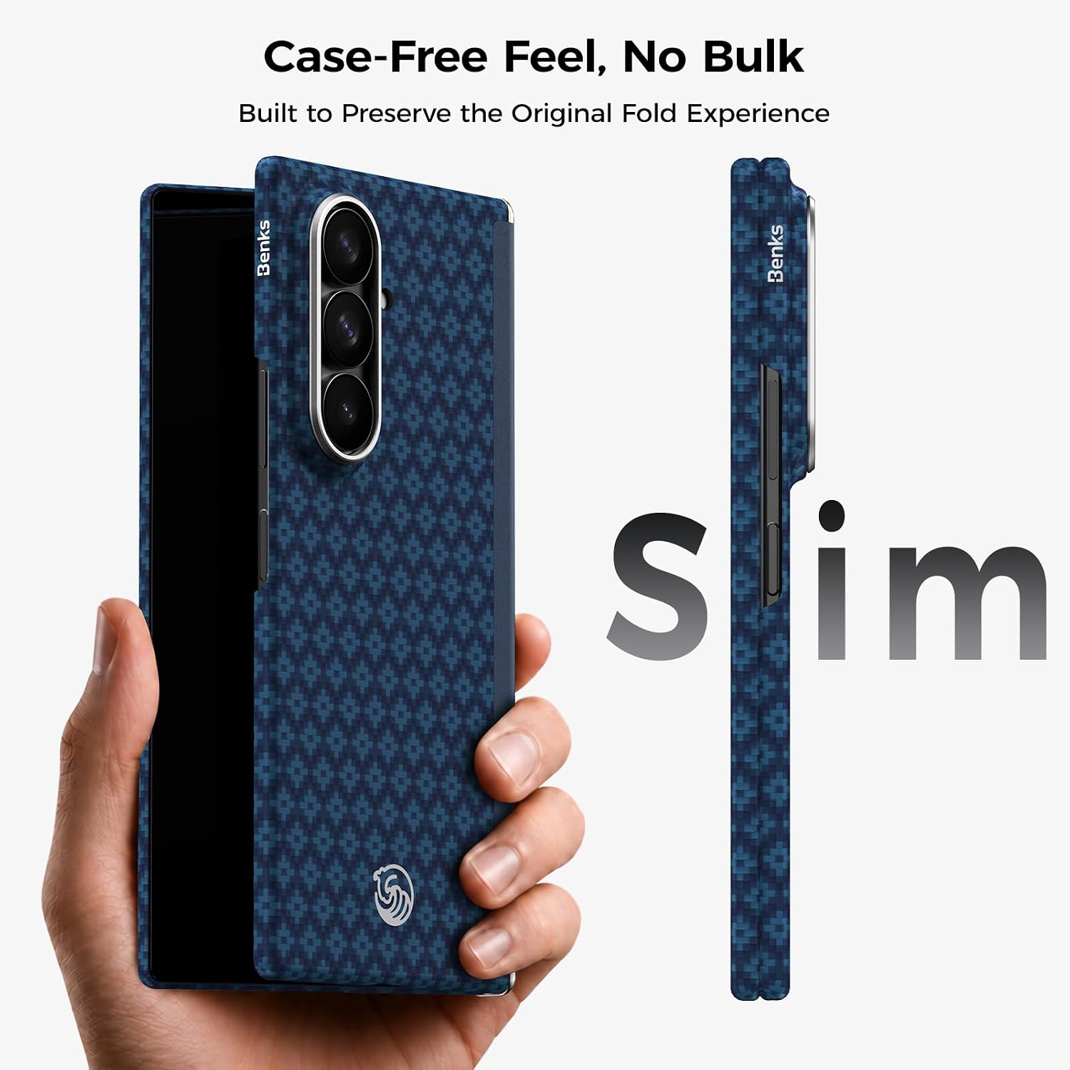 Detalle 2 de BENKS ArmorGrid Air Grand Combo Case for Galaxy Z Fold 8 Ultra, Kevlar, Hinge & Glass Protection