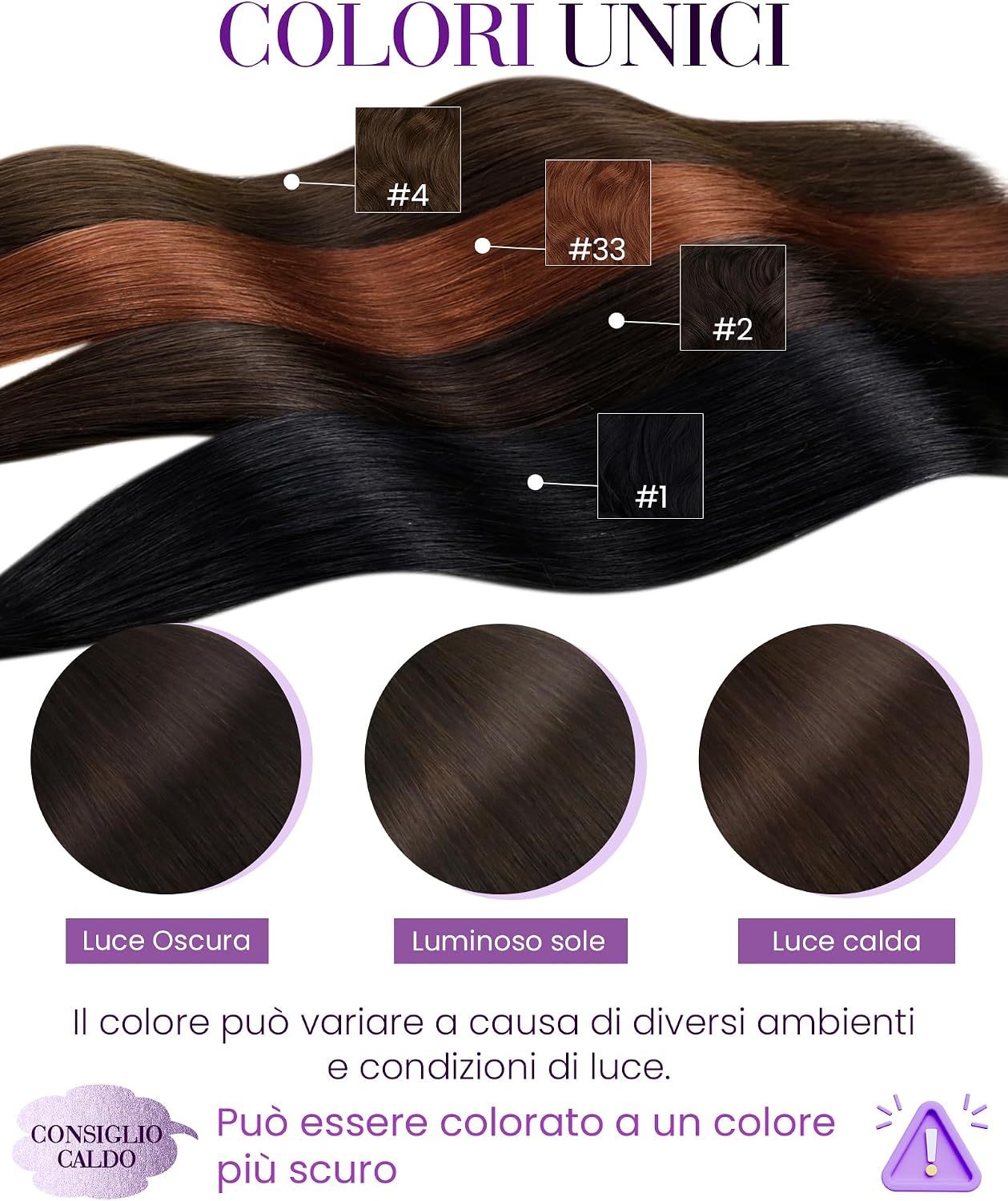 Thumbnail 5 de LaaVoo extension capelli cheratina 50 ciocche 35cm
