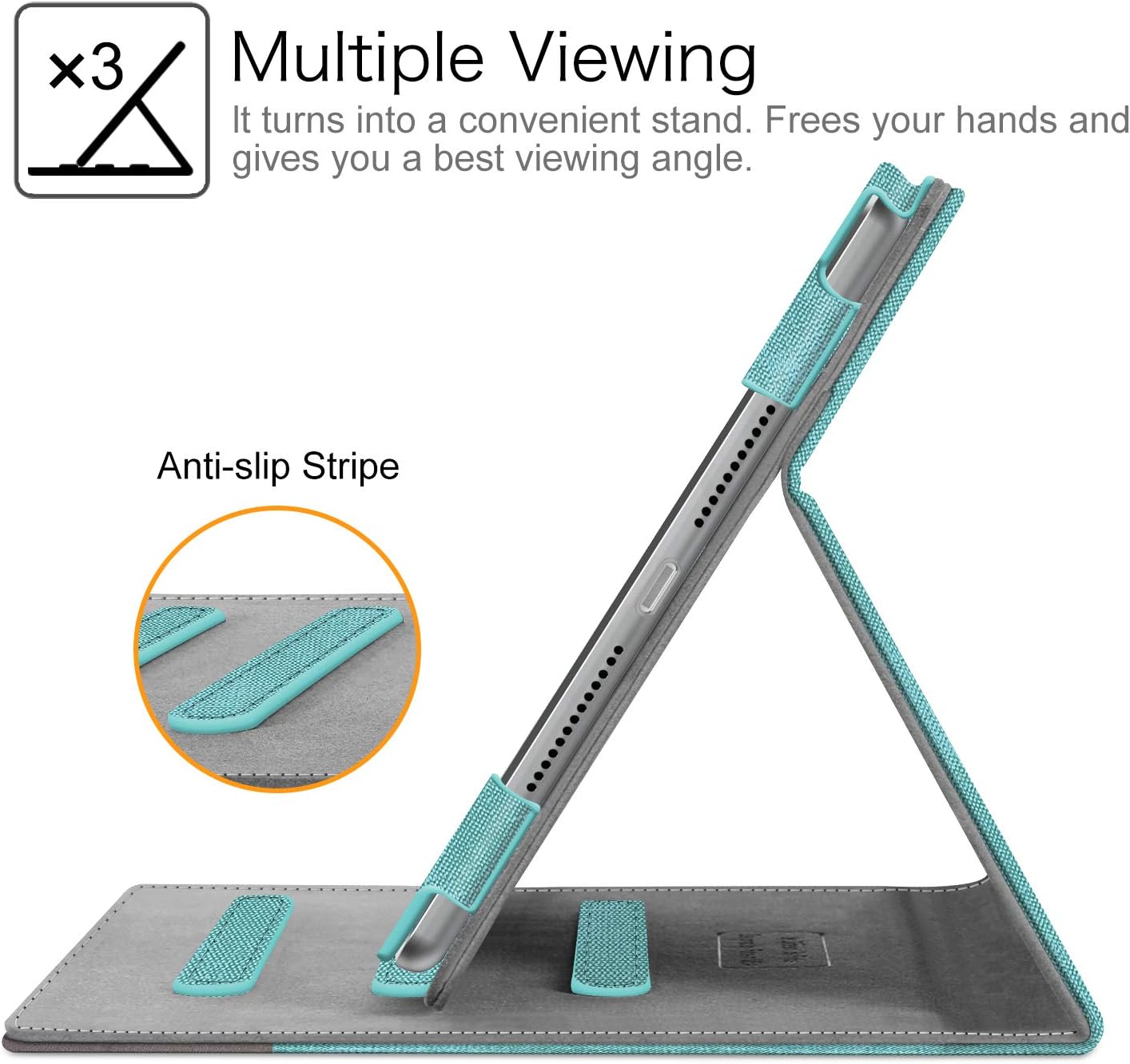 Detalle 2 de FINTIE iPad 9th/8th/7th Gen Case Turquoise
