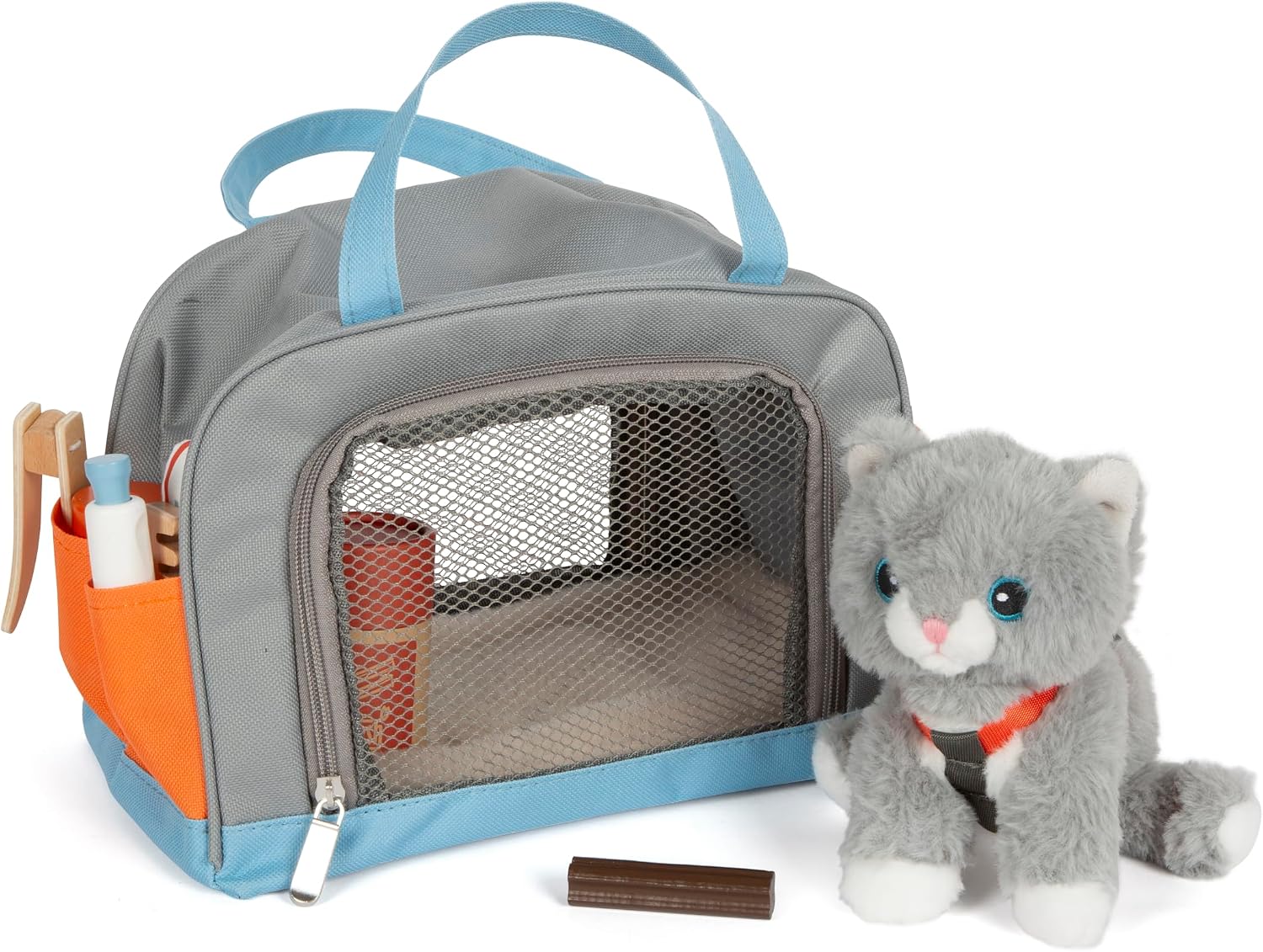 Thumbnail 1 de Small Foot Chat avec Sac et Set de Soin – Jouet Animal Domestique pour Enfants à partir de 2 Ans (réf. 12601)