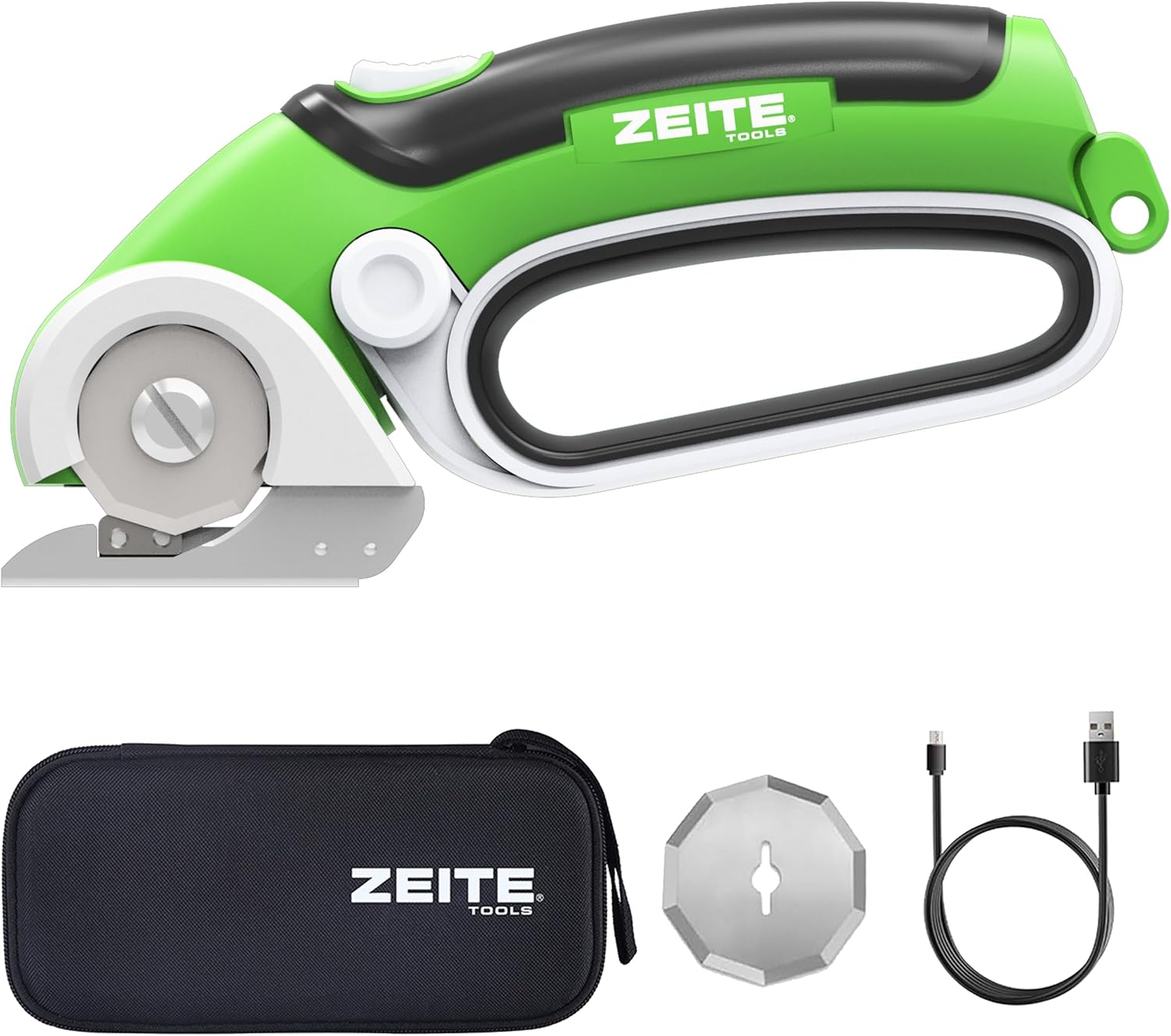 Detalle de ZEITE ZPT-SC-40R 4V Cordless Electric Scissors with Self-Sharpening Blade
