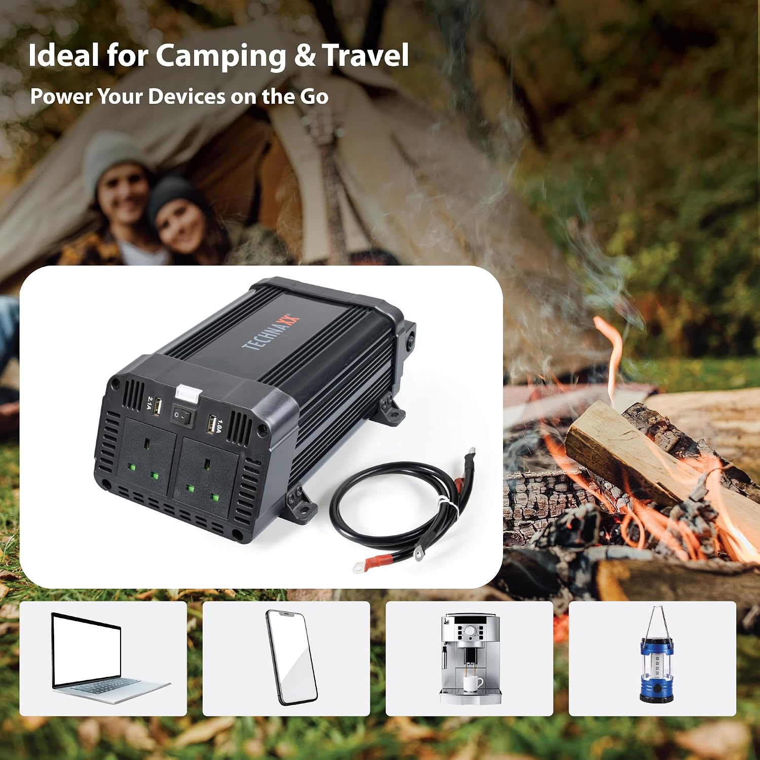 Detalle 2 de Technaxx TE16 1200W inverter