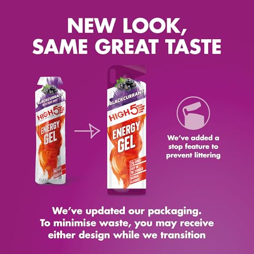 Thumbnail 7 de HIGH5 Energy Gels: Blackcurrant 20×40g – On-the-go fuel for runners and athletes