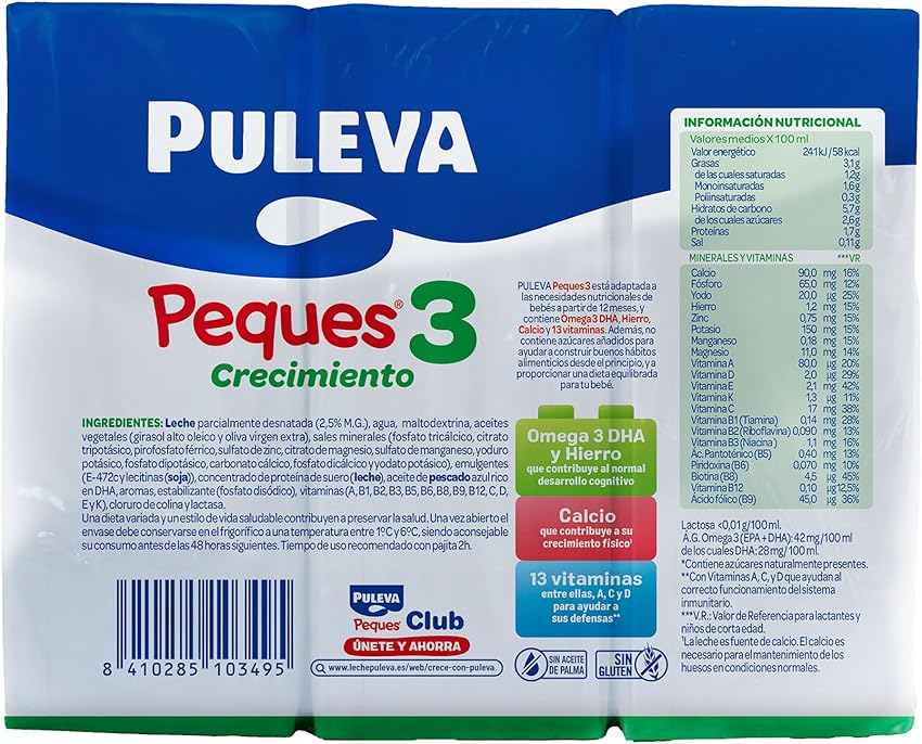 Thumbnail 1 de Puleva Peques 3 Leche de crecimiento +12 meses 10 packs