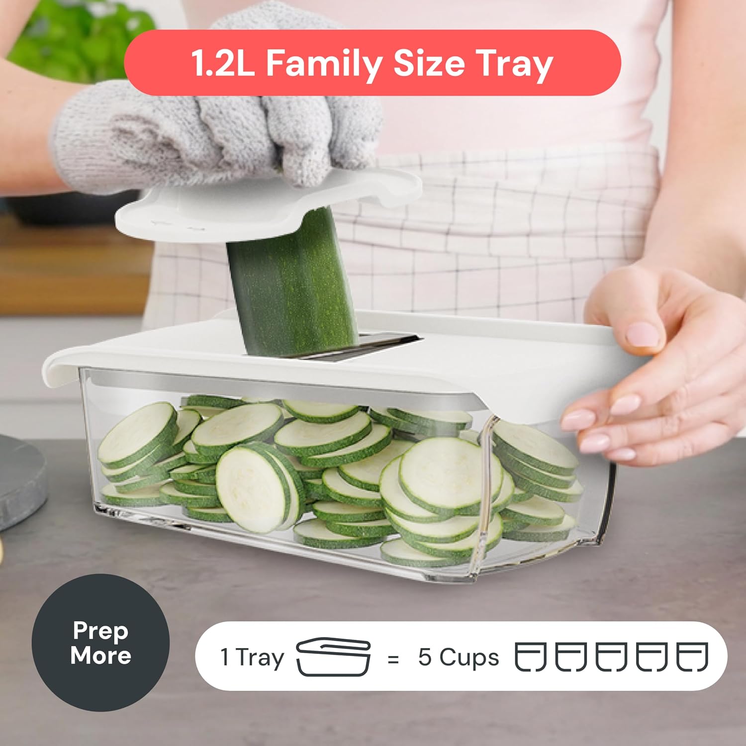 Detalle de Fullstar Pro FUL-FGS-M007-01-AA1US 11-in-1 Mandoline Slicer, White