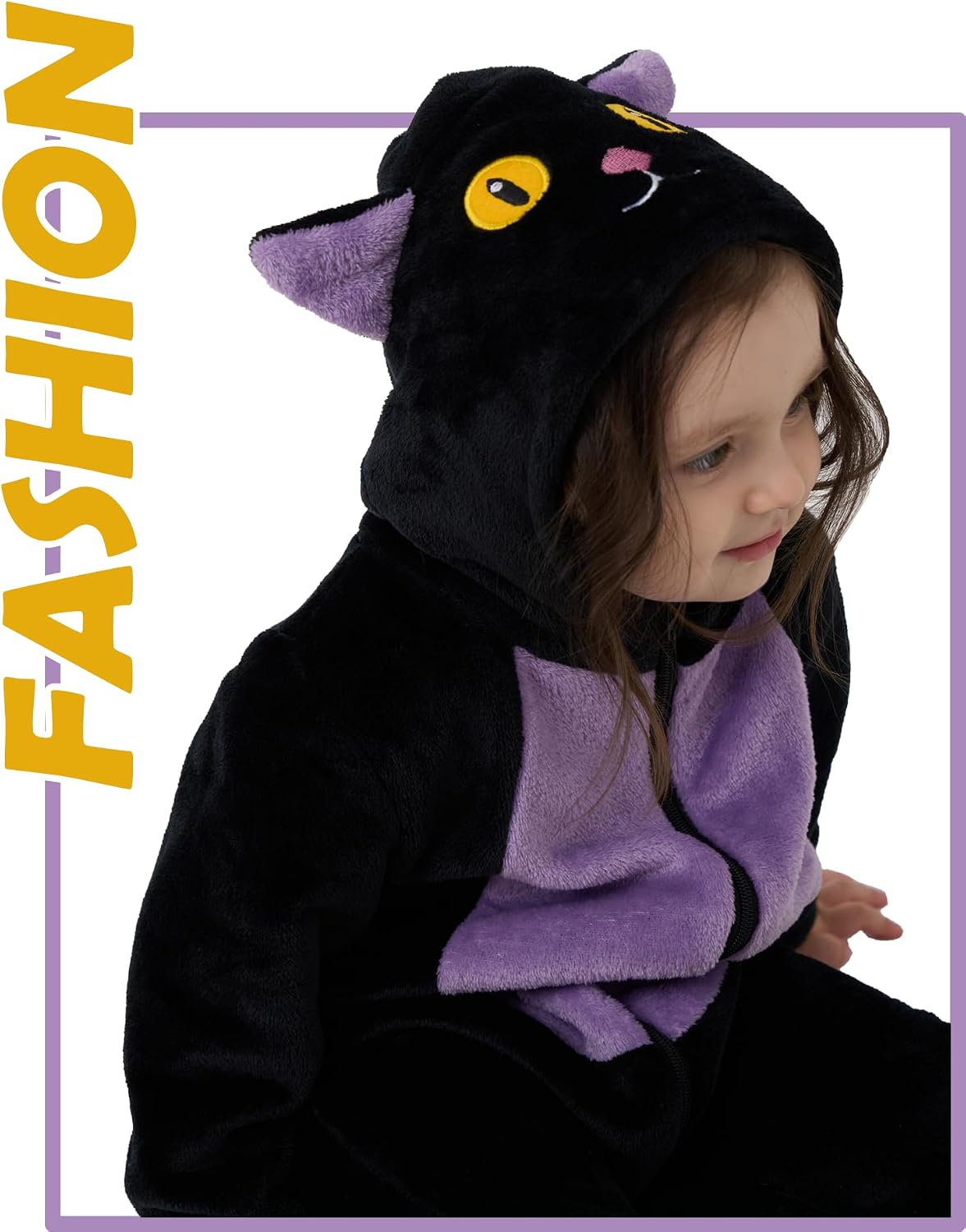 Detalle 1 de LONULAIN Unisex Baby Animal Costume Pajamas, Flannel Hooded Romper