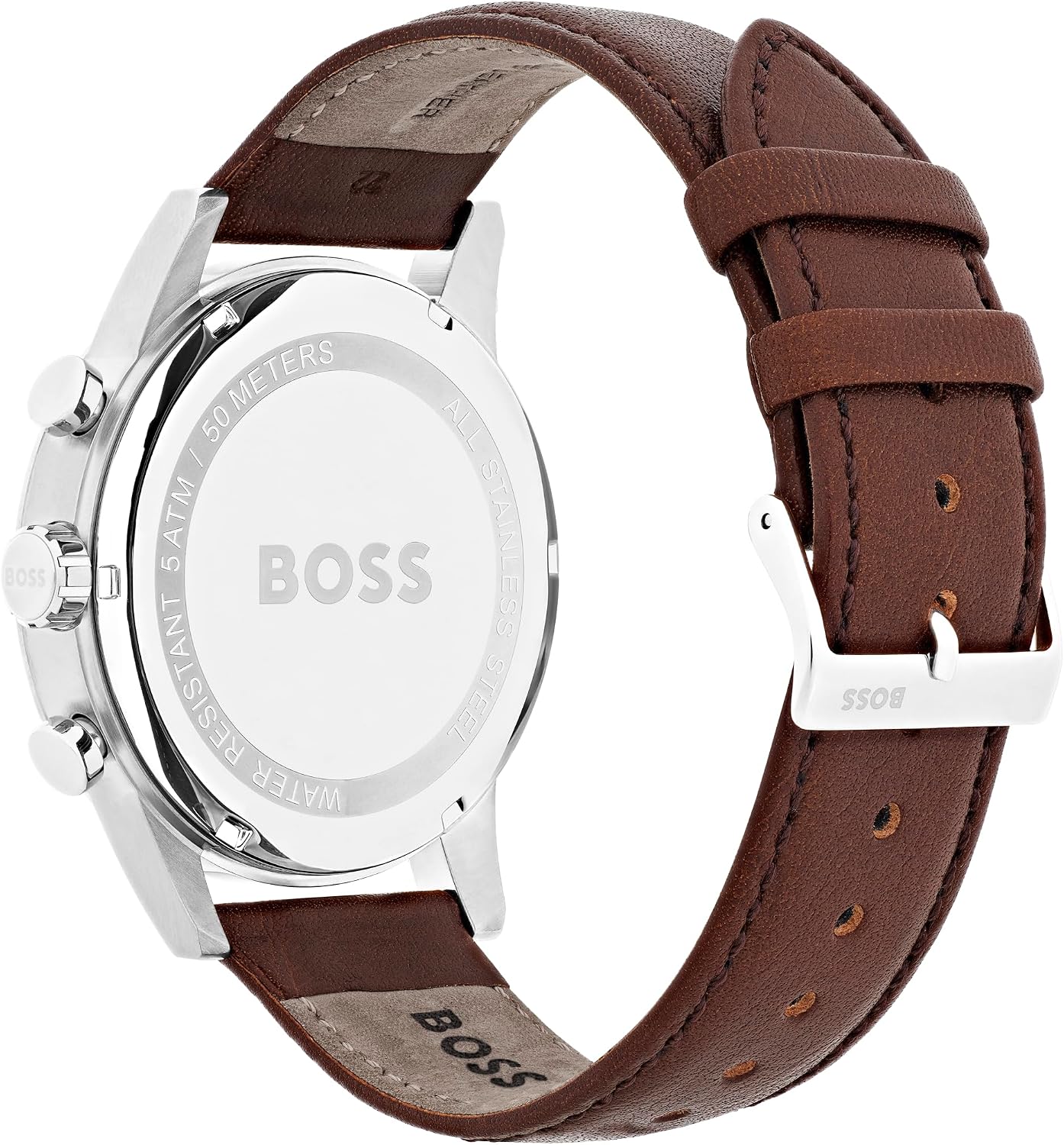 Detalle de BOSS Chronograph Quarz Herrenuhr Navigator – Gehäuse 44 mm, Datum, 5 ATM