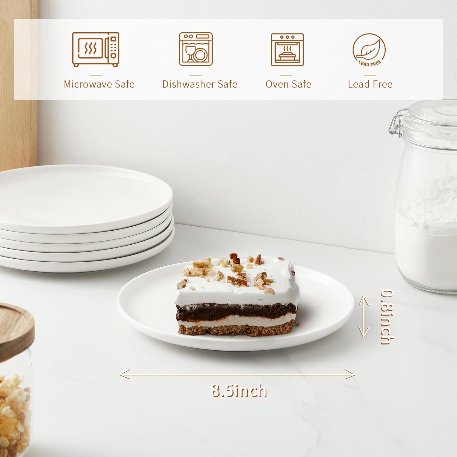 Thumbnail 1 de Jassceram 21.5 cm small dinner plates