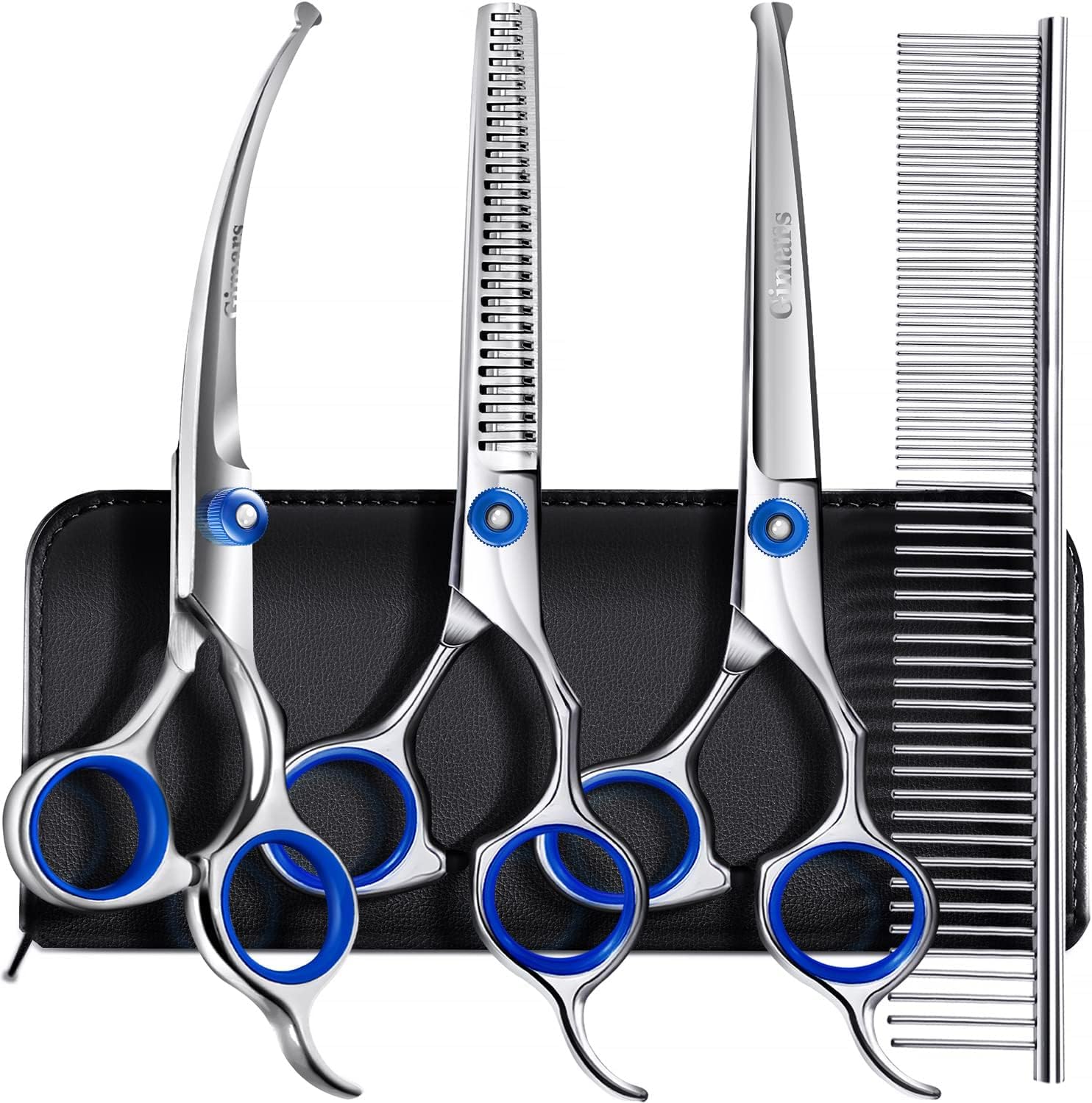 Detalle de Gimars pet grooming scissors set