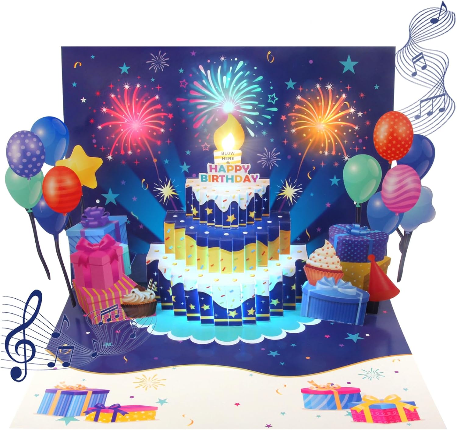 Thumbnail 6 de 3D Pop-Up Birthday Card with Music